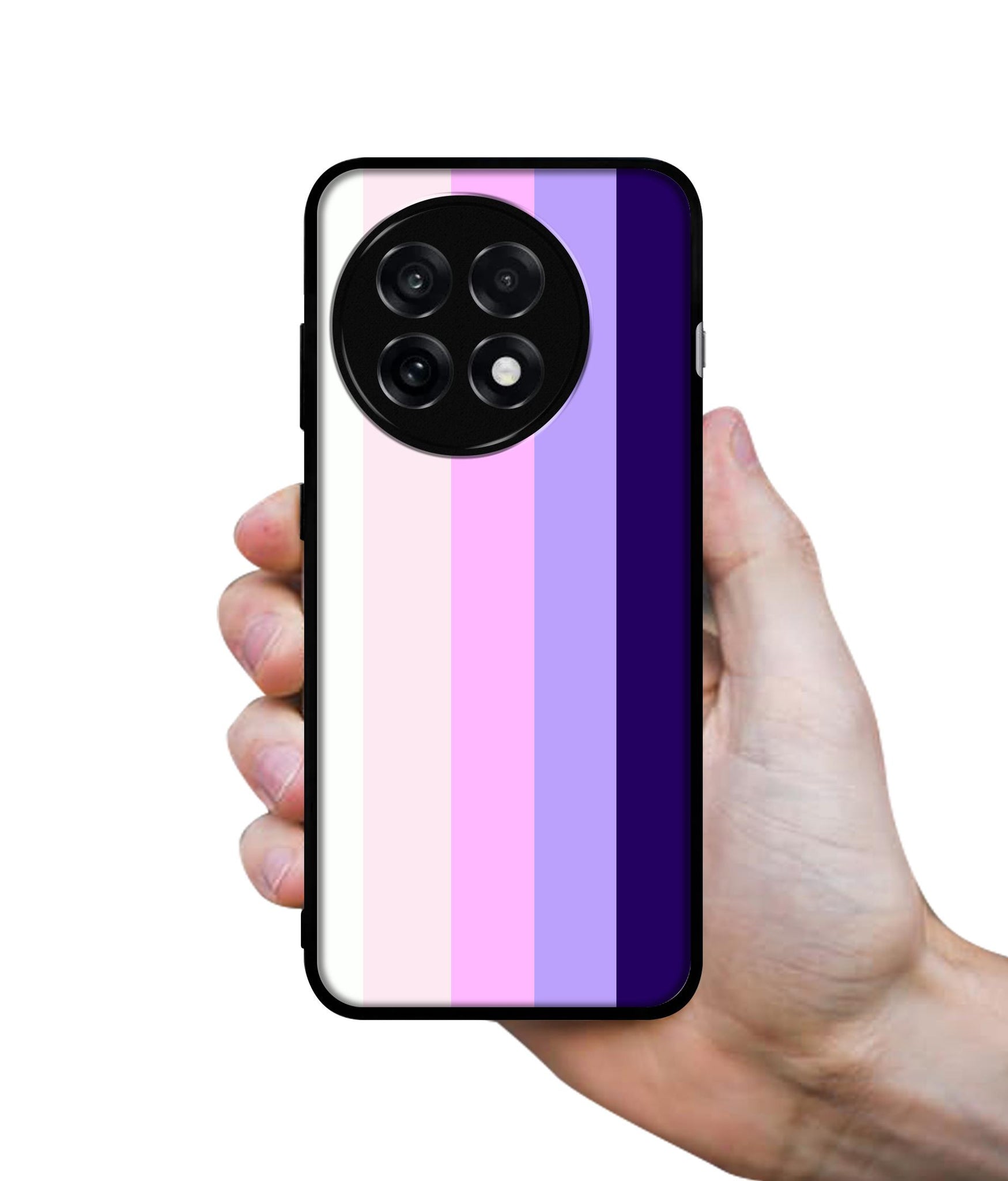 Pink and Purple Lines Design Designer 2D Printed Back Case Cover for OnePlus 13R 5G