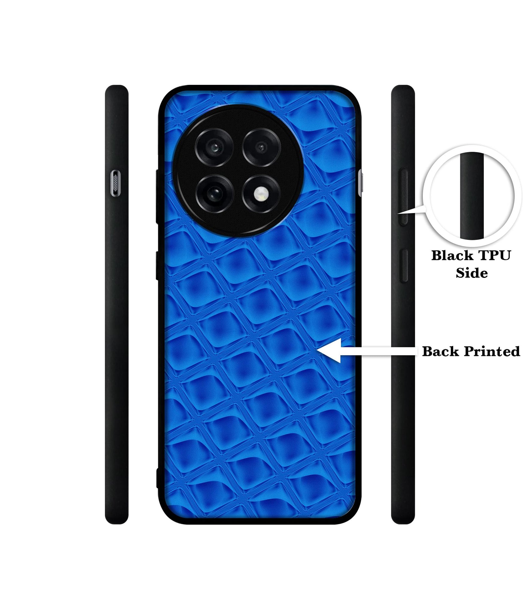 Blue Diamond Design Designer 2D Printed Back Case Cover for OnePlus 13R 5G