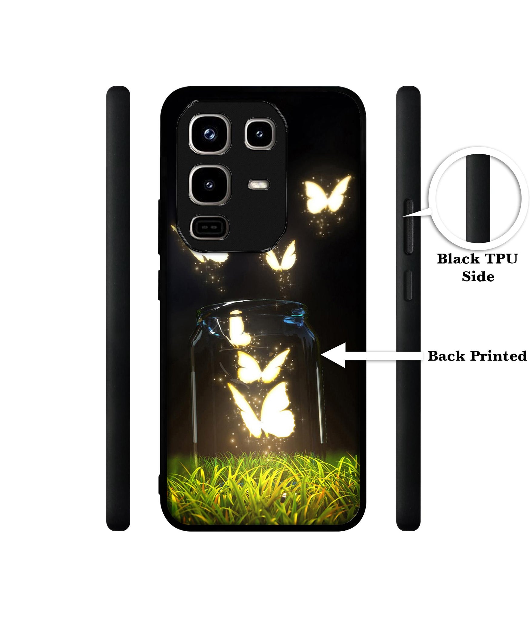 Butterfly Designer 2D Printed Back Case Cover for Infinix Note 50 Pro 4G / Note 50 Pro Plus 5G