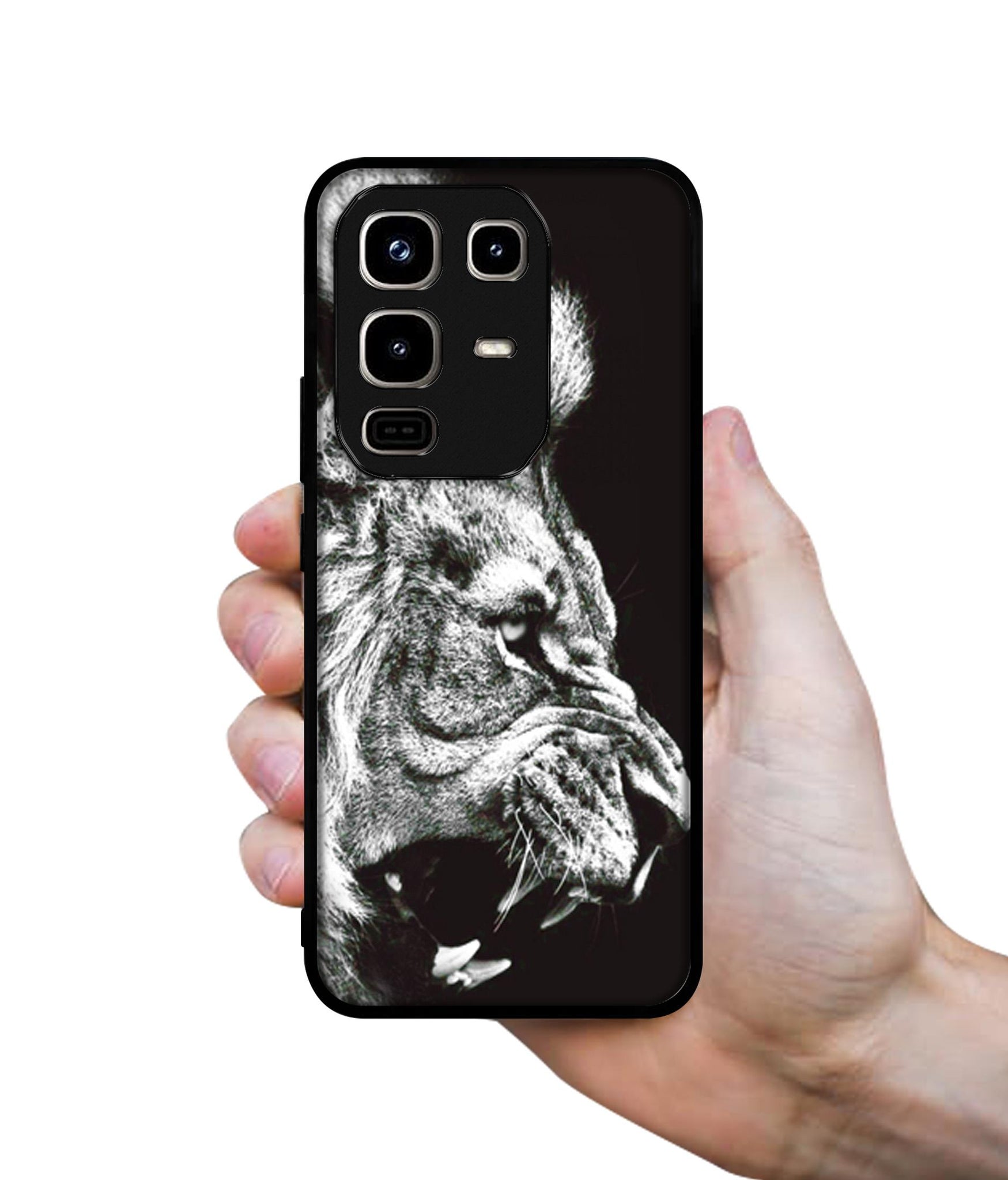 Angry Lion Designer 2D Printed Back Case Cover for Infinix Note 50 Pro 4G / Note 50 Pro Plus 5G