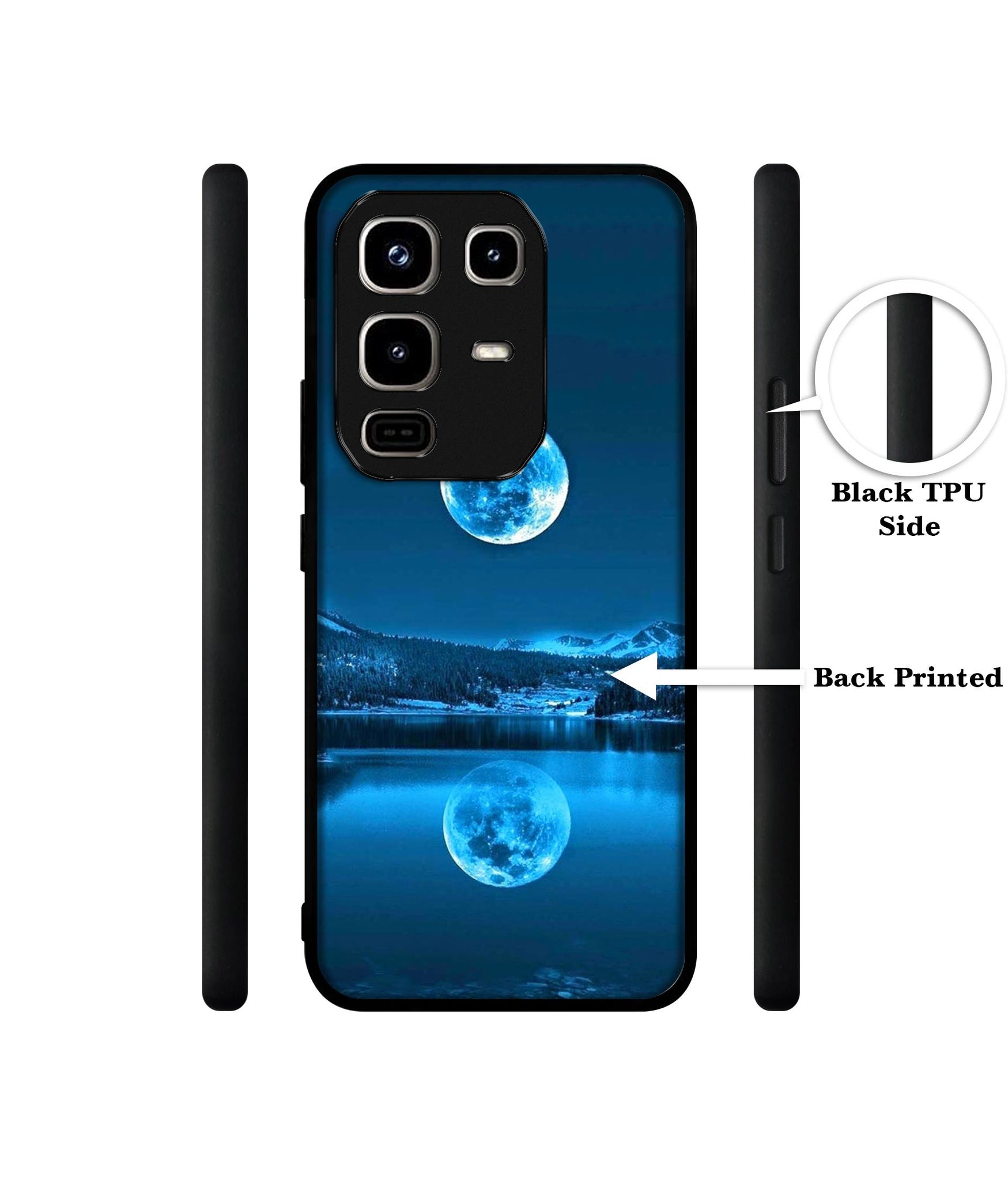 Awesome Moon Designer 2D Printed Back Case Cover for Infinix Note 50 Pro 4G / Note 50 Pro Plus 5G