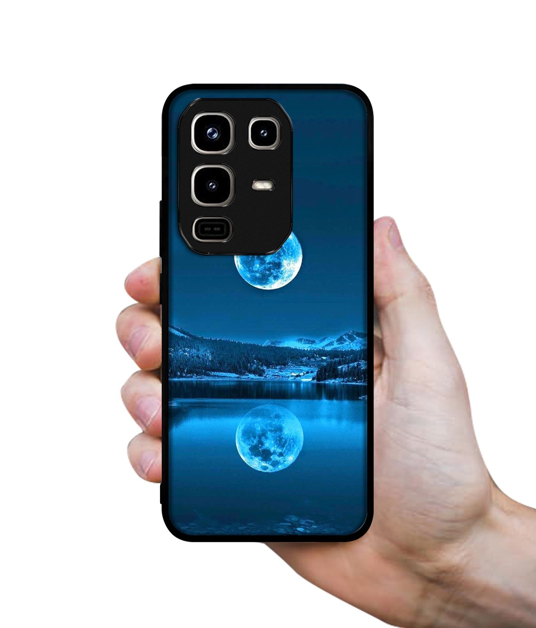 Awesome Moon Designer 2D Printed Back Case Cover for Infinix Note 50 Pro 4G / Note 50 Pro Plus 5G