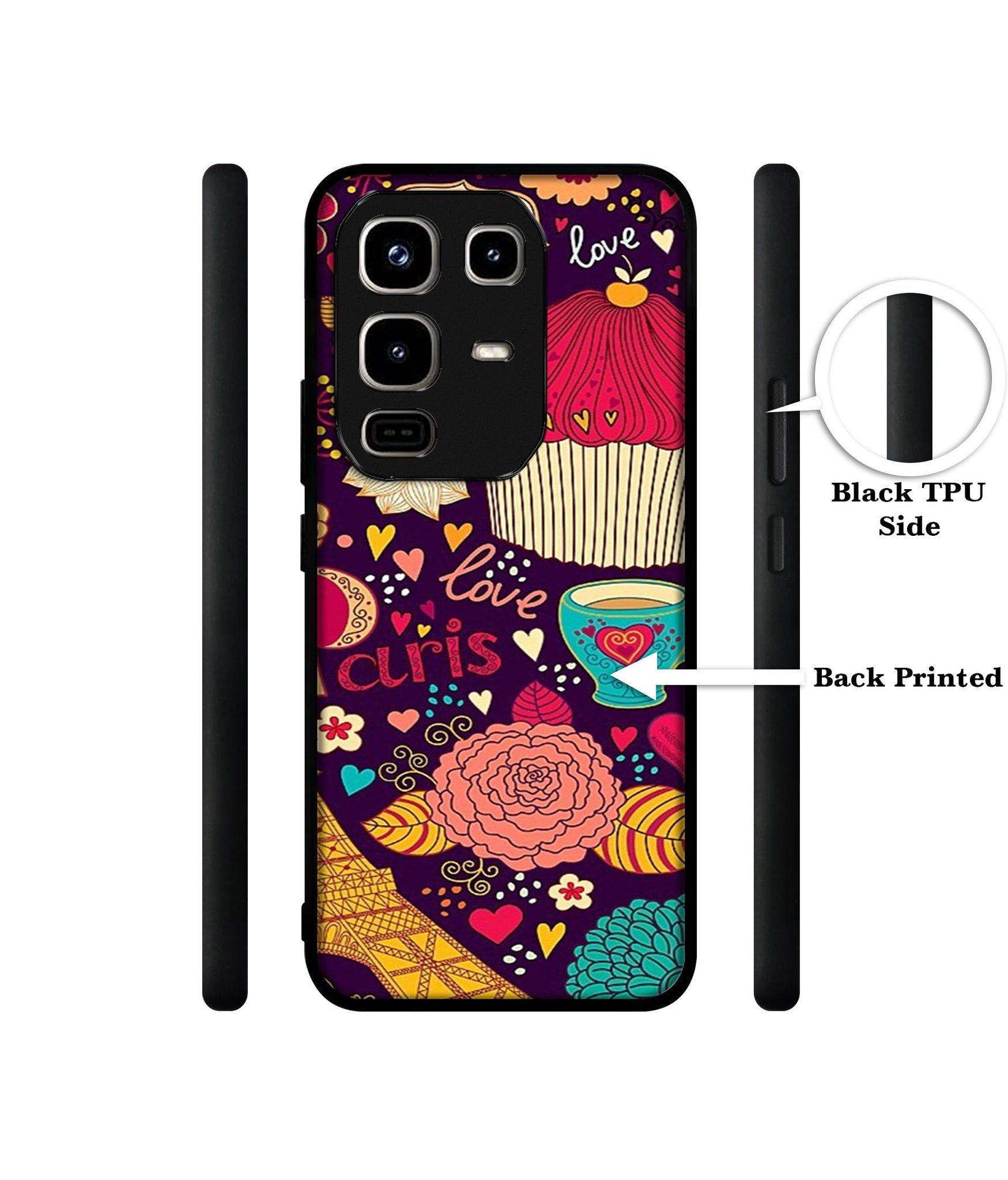Paris Flower Love Designer 2D Printed Back Case Cover for Infinix Note 50 Pro 4G / Note 50 Pro Plus 5G