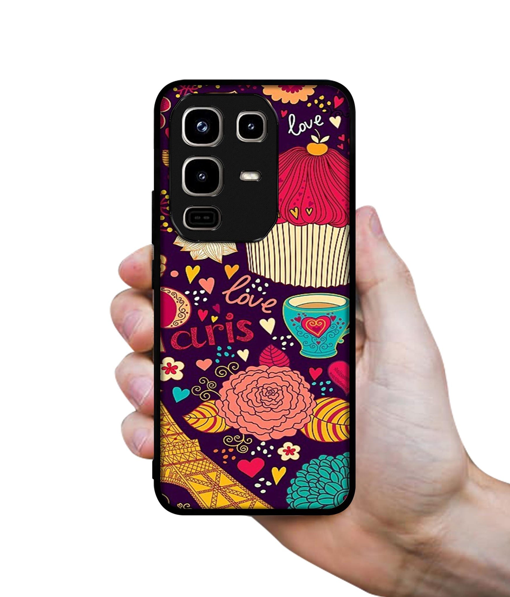 Paris Flower Love Designer 2D Printed Back Case Cover for Infinix Note 50 Pro 4G / Note 50 Pro Plus 5G