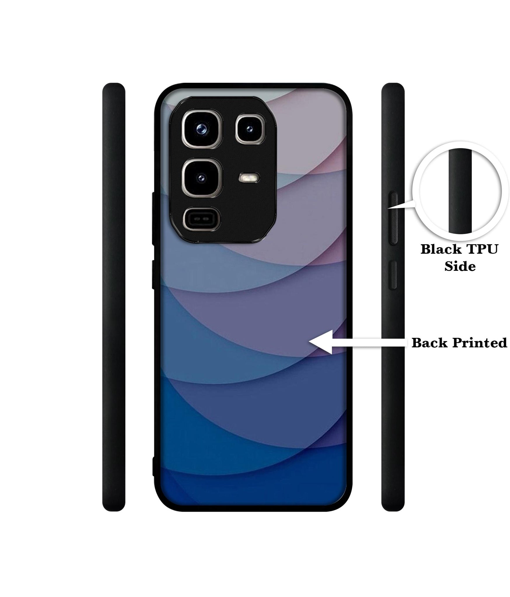 Waves Pattern Print Designer 2D Printed Back Case Cover for Infinix Note 50 Pro 4G / Note 50 Pro Plus 5G