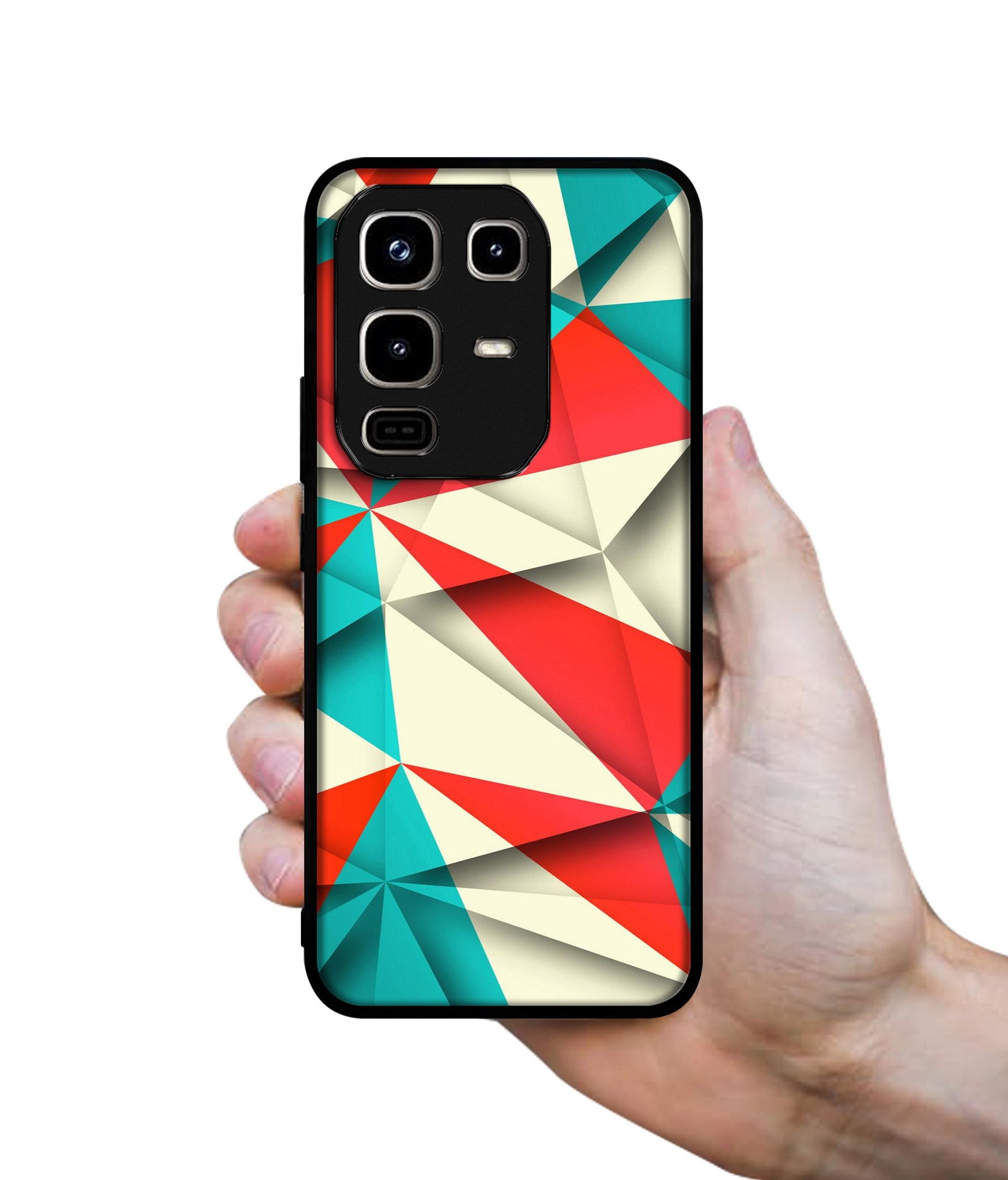 Red Blue White Pattern Designer 2D Printed Back Case Cover for Infinix Note 50 Pro 4G / Note 50 Pro Plus 5G