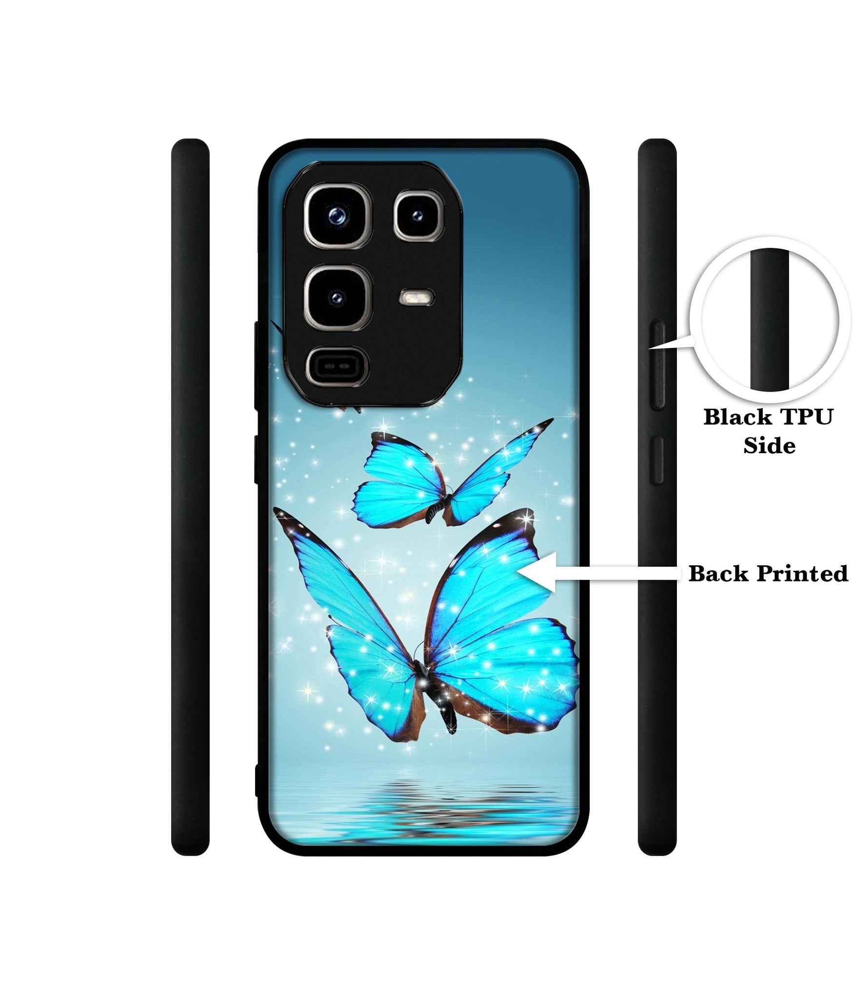 Flying Butterflies Designer 2D Printed Back Case Cover for Infinix Note 50 Pro 4G / Note 50 Pro Plus 5G