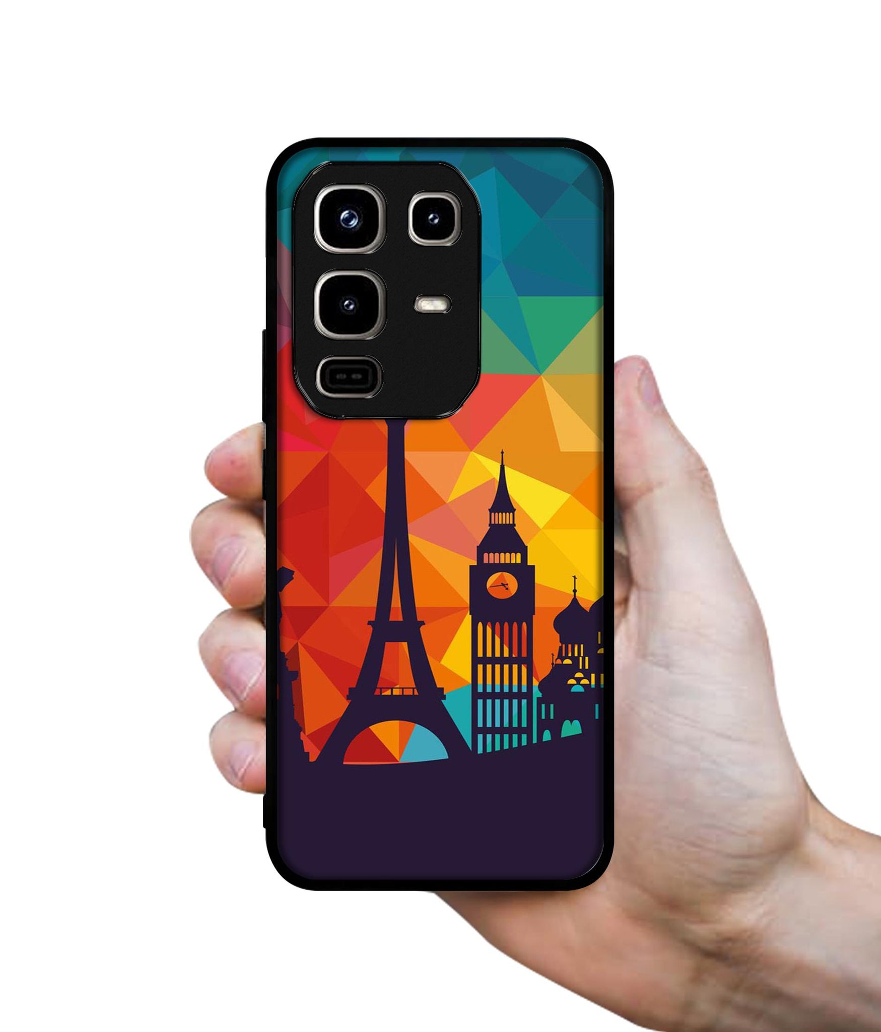 Colored Paris Designer 2D Printed Back Case Cover for Infinix Note 50 Pro 4G / Note 50 Pro Plus 5G