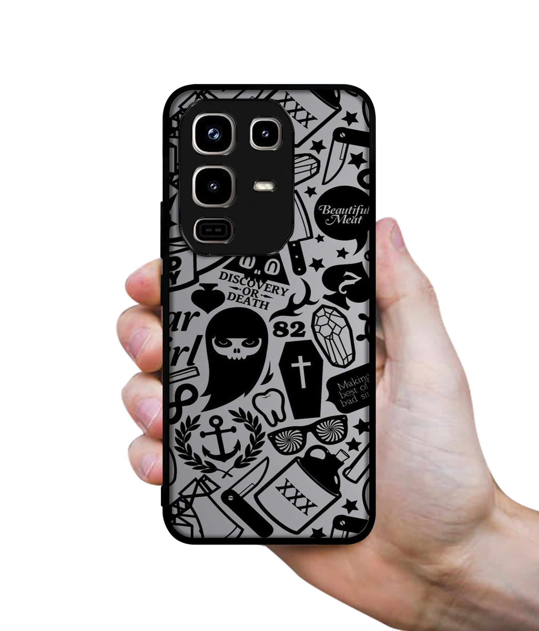 Discover Or Death Designer 2D Printed Back Case Cover for Infinix Note 50 Pro 4G / Note 50 Pro Plus 5G