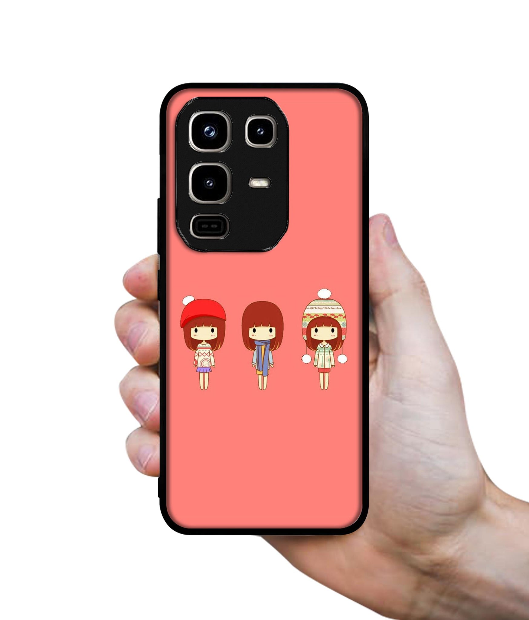 Cute Girls Designer 2D Printed Back Case Cover for Infinix Note 50 Pro 4G / Note 50 Pro Plus 5G