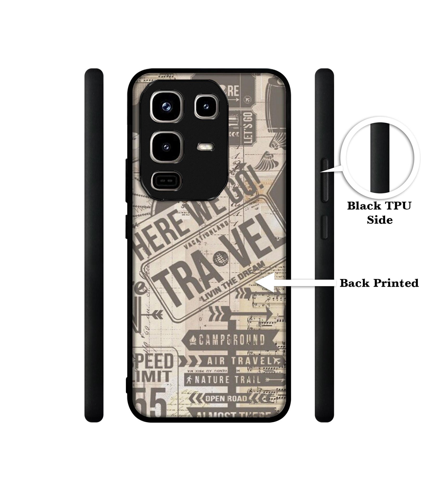 Travel Designer 2D Printed Back Case Cover for Infinix Note 50 Pro 4G / Note 50 Pro Plus 5G
