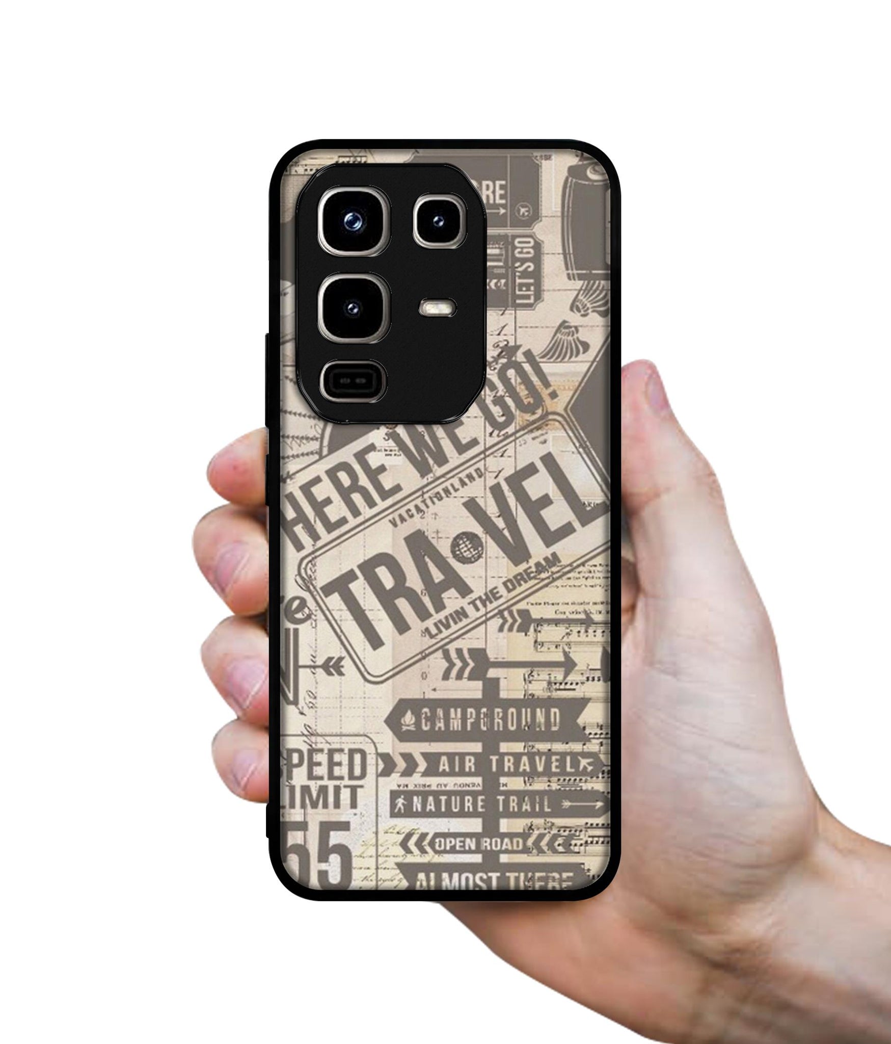 Travel Designer 2D Printed Back Case Cover for Infinix Note 50 Pro 4G / Note 50 Pro Plus 5G
