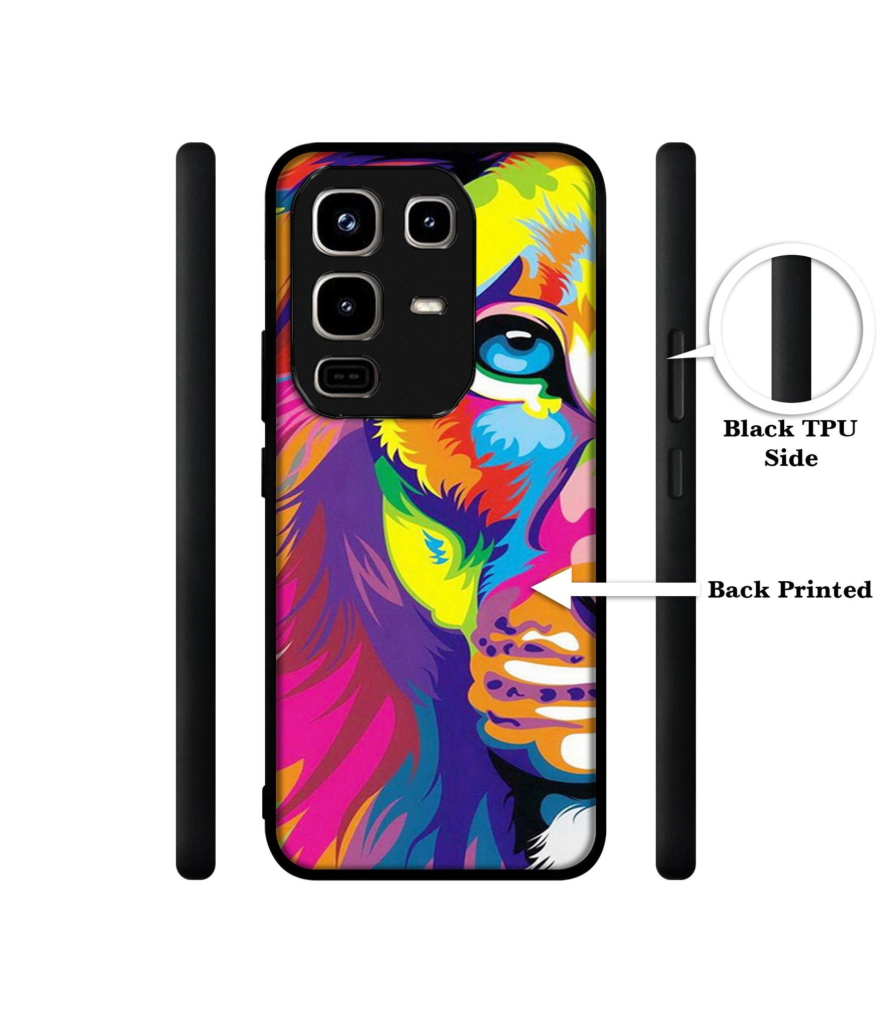 Lion Designer 2D Printed Back Case Cover for Infinix Note 50 Pro 4G / Note 50 Pro Plus 5G