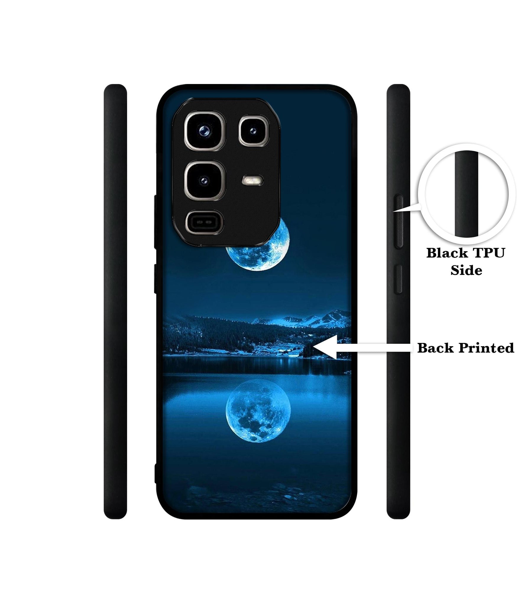 Moon Pattern Print Designer 2D Printed Back Case Cover for Infinix Note 50 Pro 4G / Note 50 Pro Plus 5G
