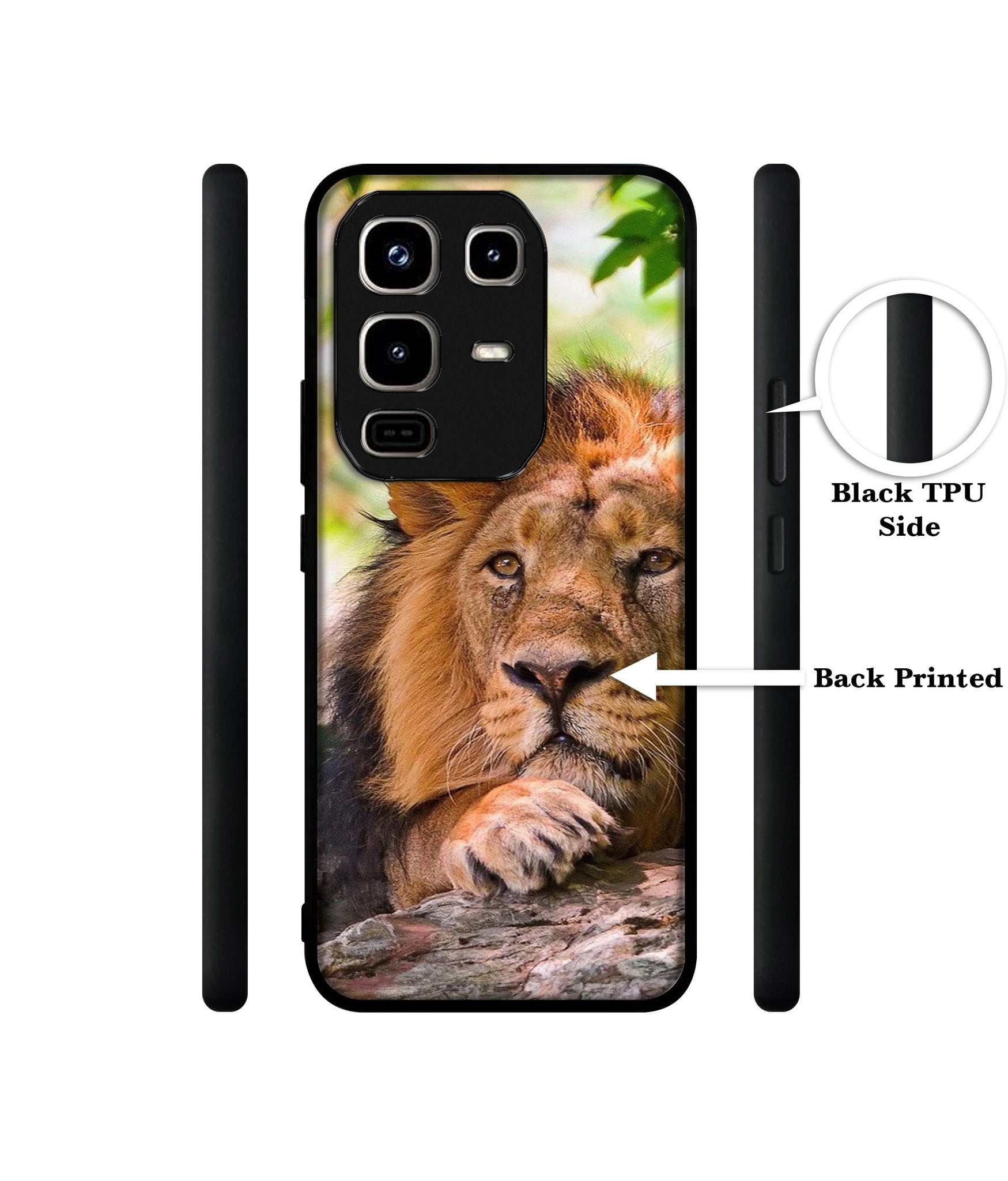 Tiger Pattern Print Designer 2D Printed Back Case Cover for Infinix Note 50 Pro 4G / Note 50 Pro Plus 5G