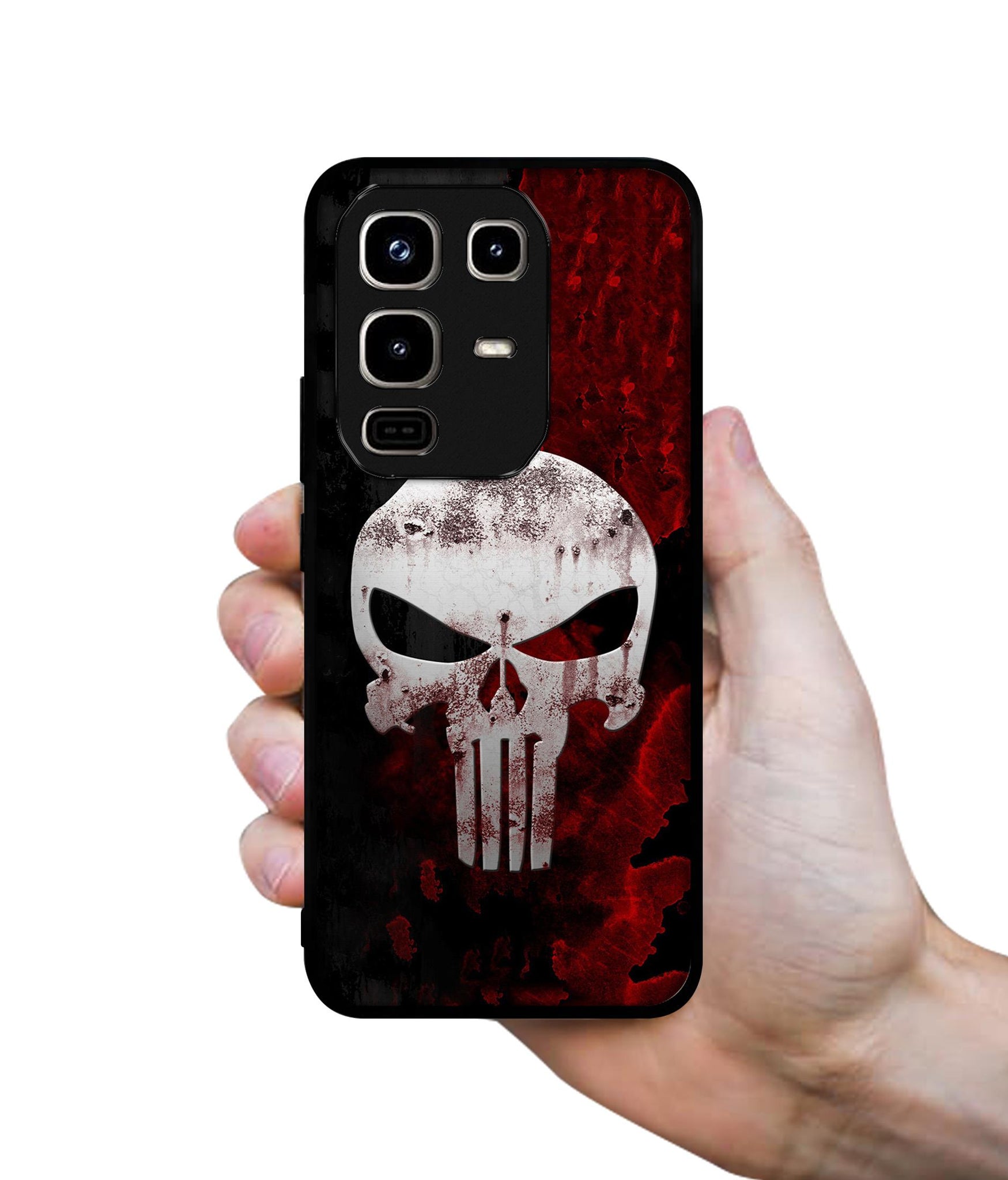 Punisher Skull Designer 2D Printed Back Case Cover for Infinix Note 50 Pro 4G / Note 50 Pro Plus 5G