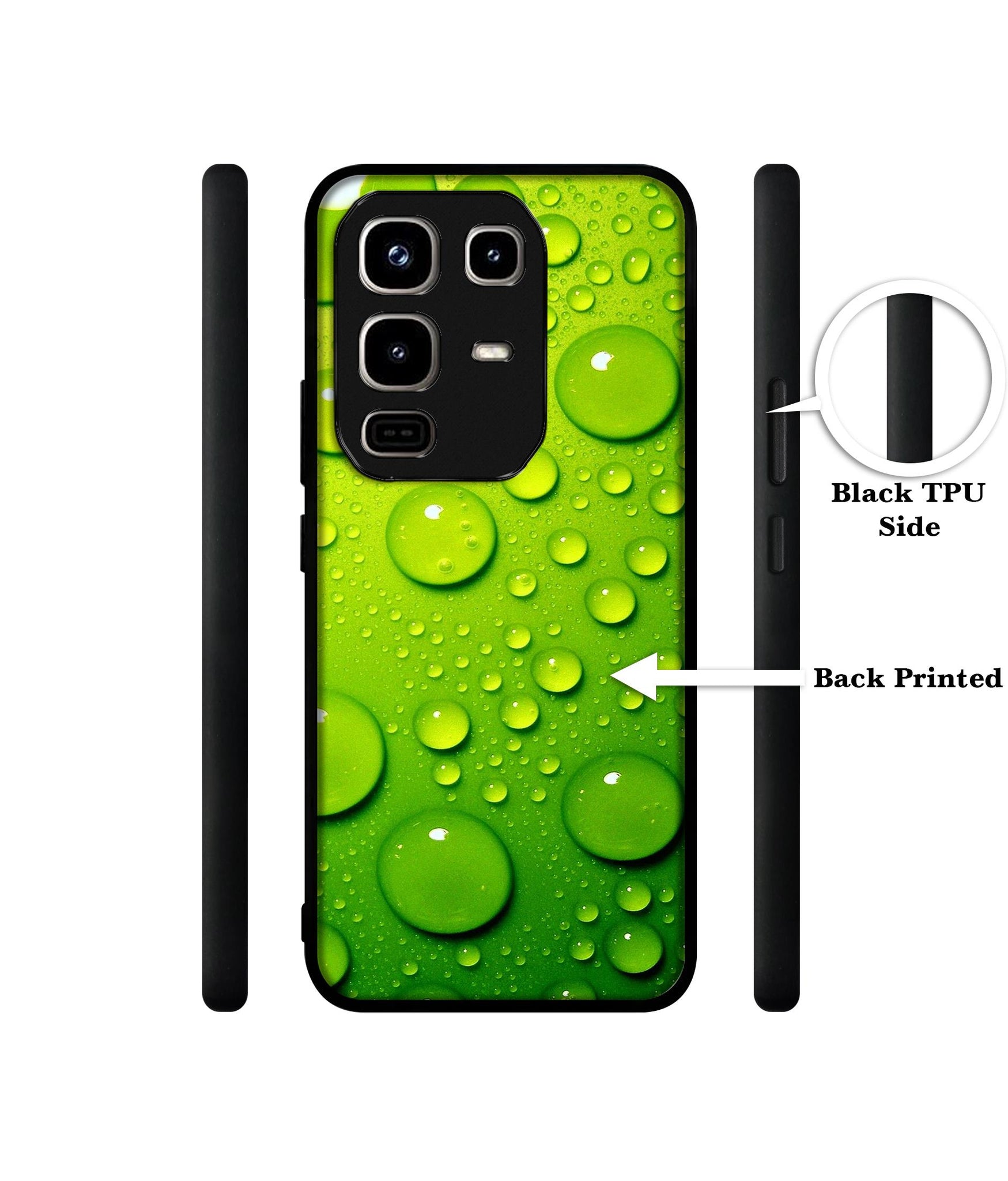 Green Bubbles Designer 2D Printed Back Case Cover for Infinix Note 50 Pro 4G / Note 50 Pro Plus 5G