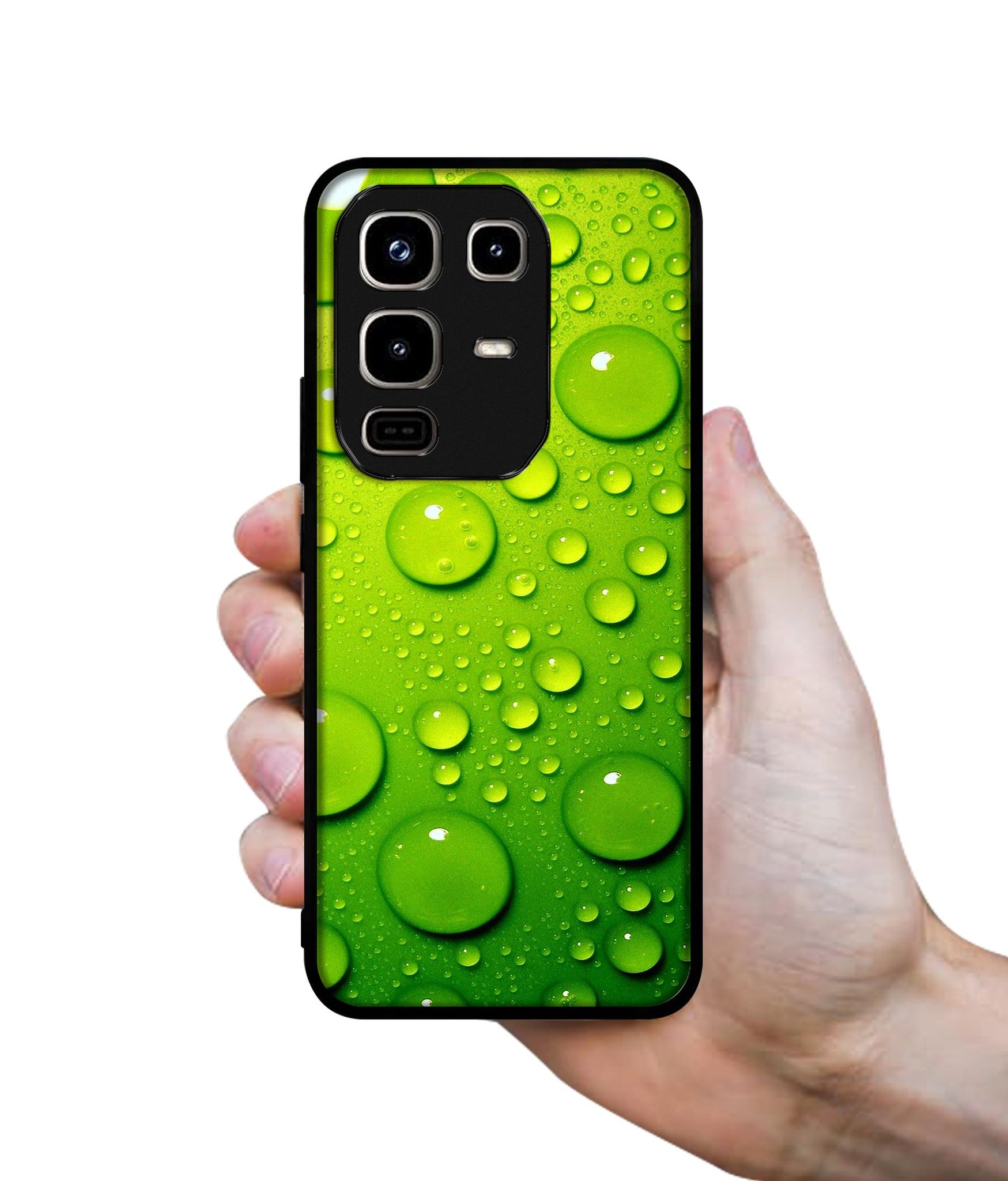 Green Bubbles Designer 2D Printed Back Case Cover for Infinix Note 50 Pro 4G / Note 50 Pro Plus 5G