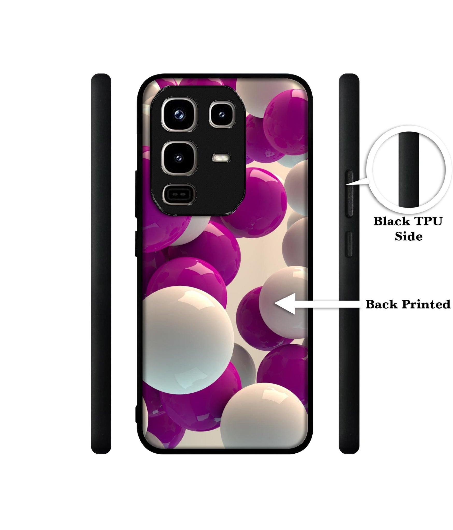 3D Balloons Designer 2D Printed Back Case Cover for Infinix Note 50 Pro 4G / Note 50 Pro Plus 5G