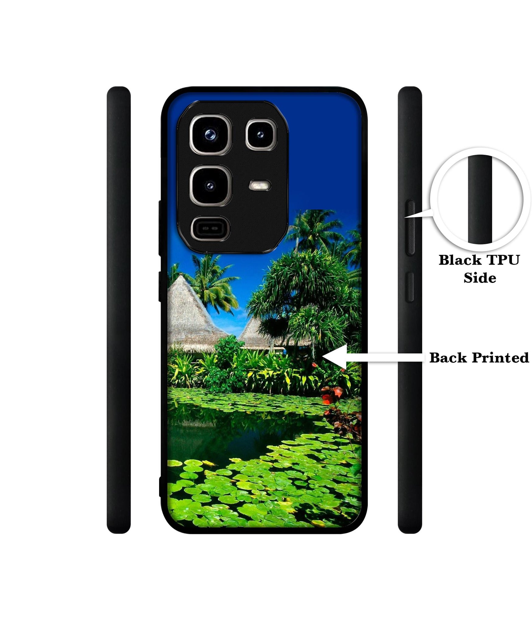 Tropics Water Designer 2D Printed Back Case Cover for Infinix Note 50 Pro 4G / Note 50 Pro Plus 5G