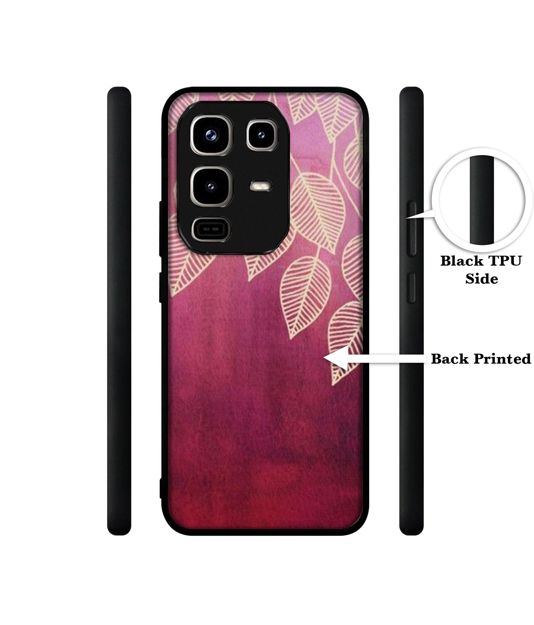 Leaf Pattern Designer 2D Printed Back Case Cover for Infinix Note 50 Pro 4G / Note 50 Pro Plus 5G