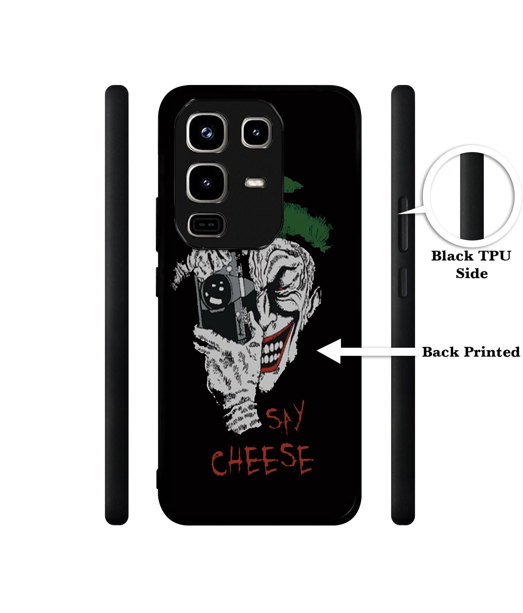 Joker Say Cheese Designer 2D Printed Back Case Cover for Infinix Note 50 Pro 4G / Note 50 Pro Plus 5G