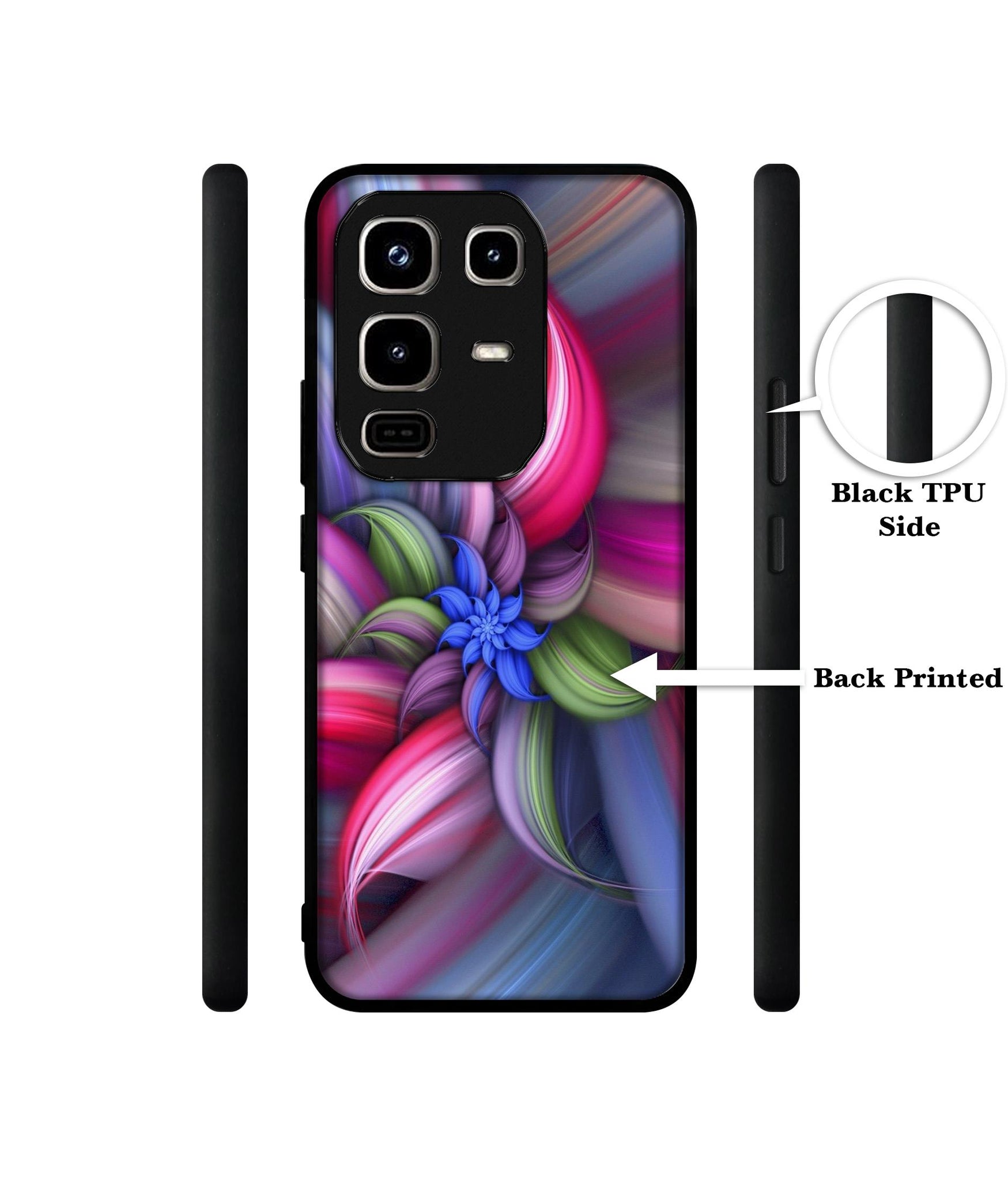 Colorful Flower Designer 2D Printed Back Case Cover for Infinix Note 50 Pro 4G / Note 50 Pro Plus 5G