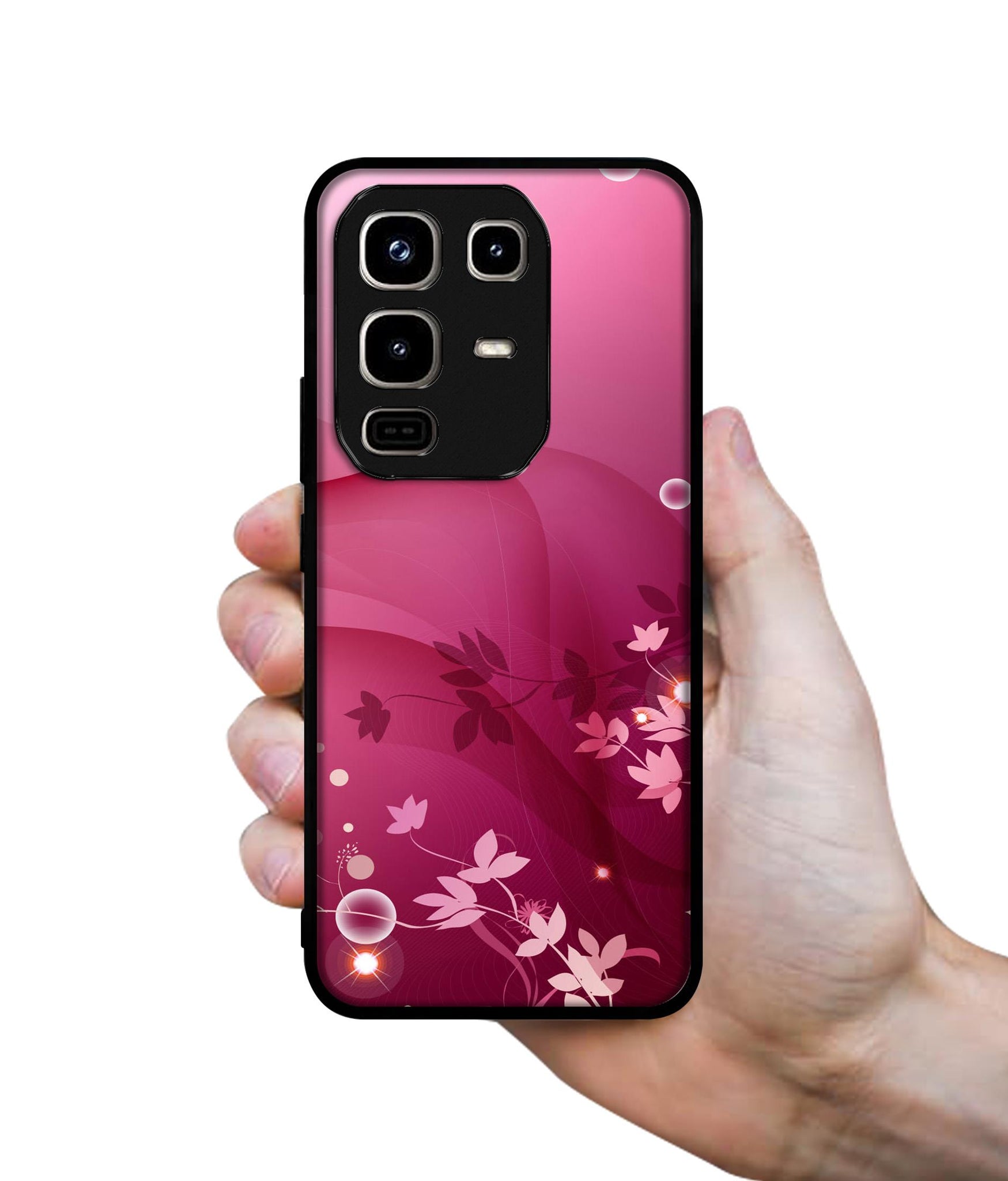 Pink Abstract Designer 2D Printed Back Case Cover for Infinix Note 50 Pro 4G / Note 50 Pro Plus 5G