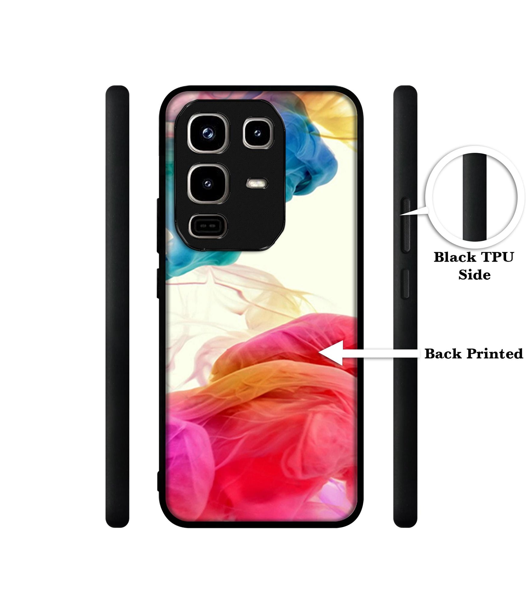 Colored Smoke Designer 2D Printed Back Case Cover for Infinix Note 50 Pro 4G / Note 50 Pro Plus 5G