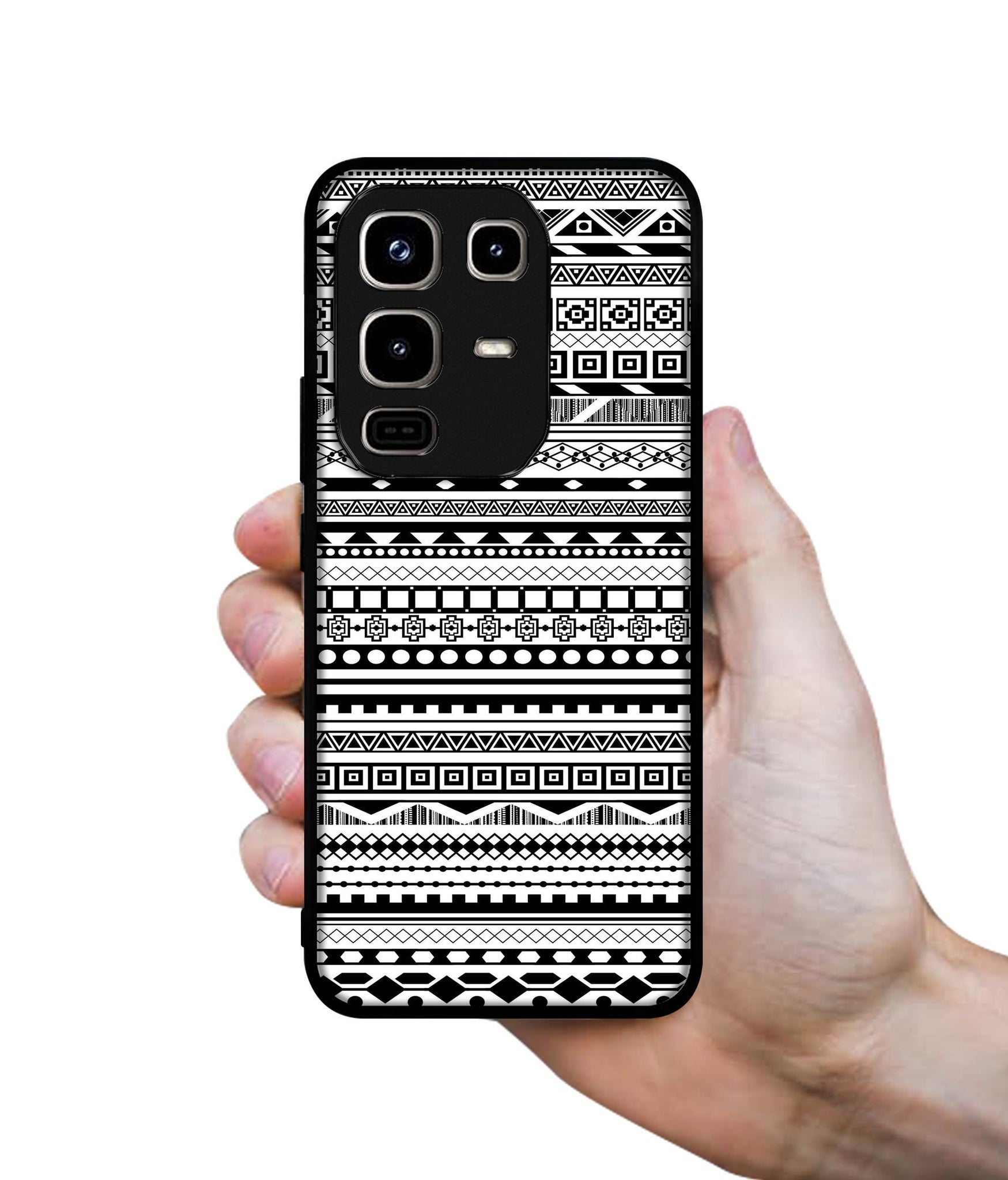 Black & White Patterns Designer 2D Printed Back Case Cover for Infinix Note 50 Pro 4G / Note 50 Pro Plus 5G