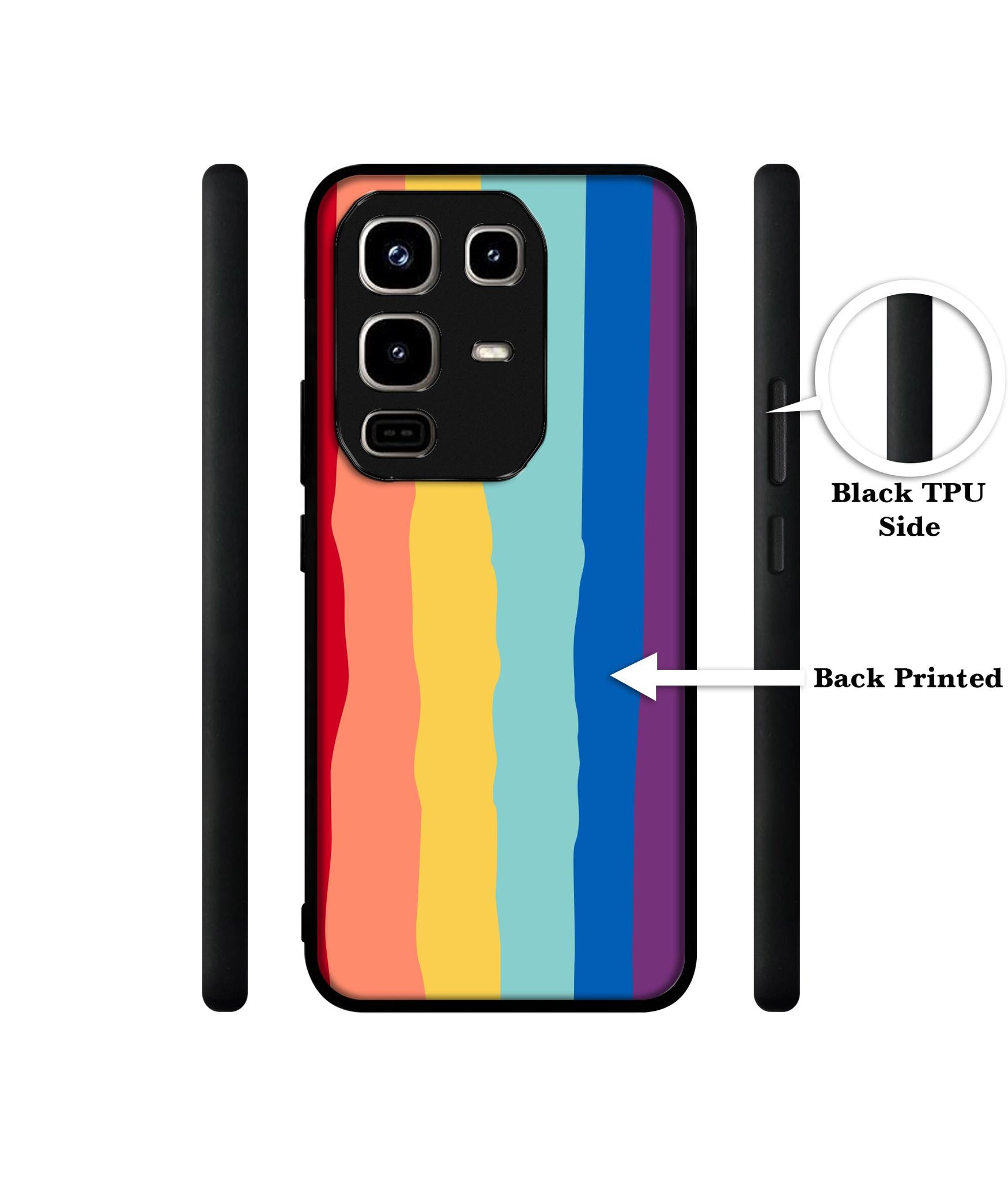 Rainbow Designer 2D Printed Back Case Cover for Infinix Note 50 Pro 4G / Note 50 Pro Plus 5G