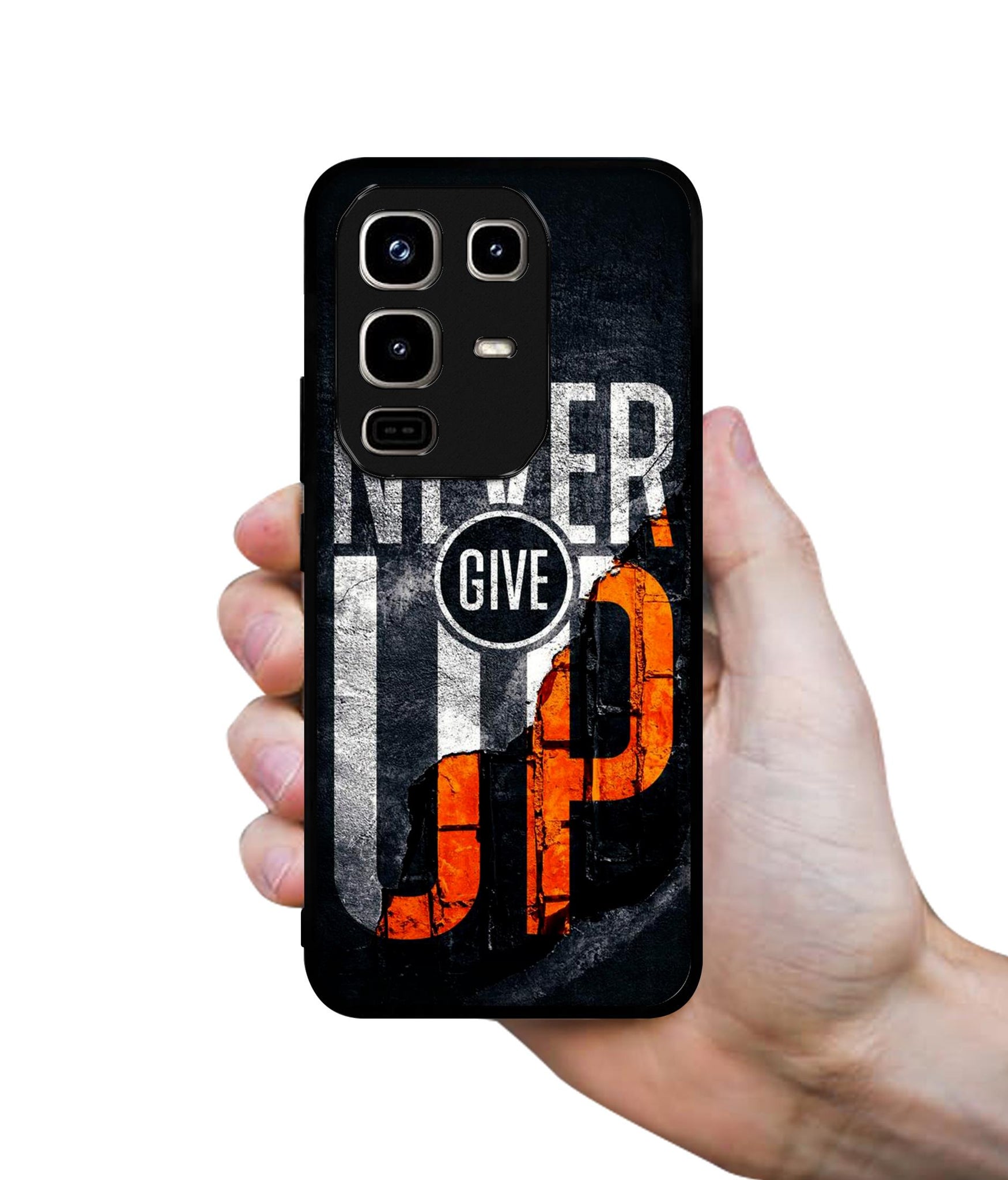 Never Give Up Designer 2D Printed Back Case Cover for Infinix Note 50 Pro 4G / Note 50 Pro Plus 5G
