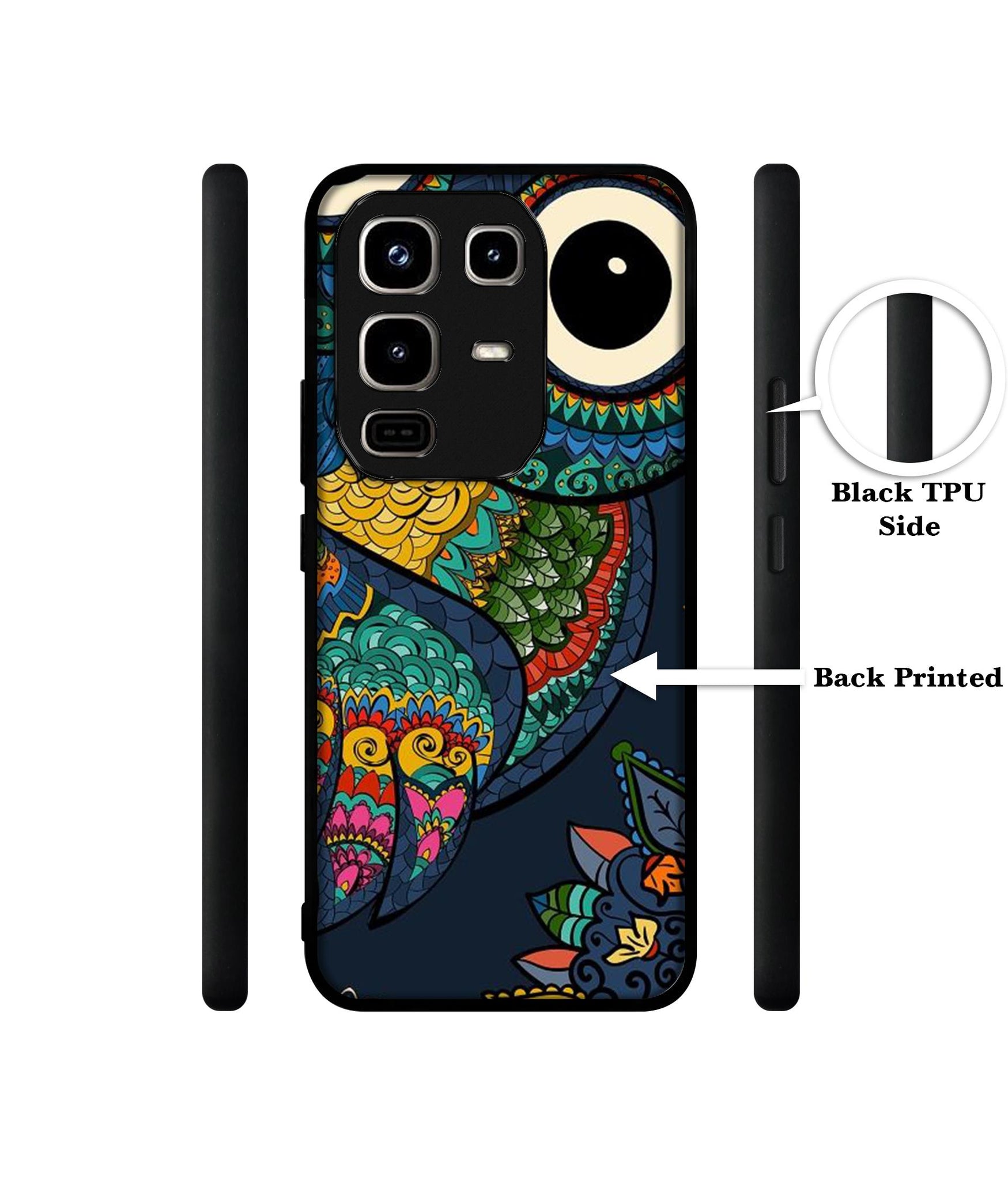 Owl Illustration Designer 2D Printed Back Case Cover for Infinix Note 50 Pro 4G / Note 50 Pro Plus 5G