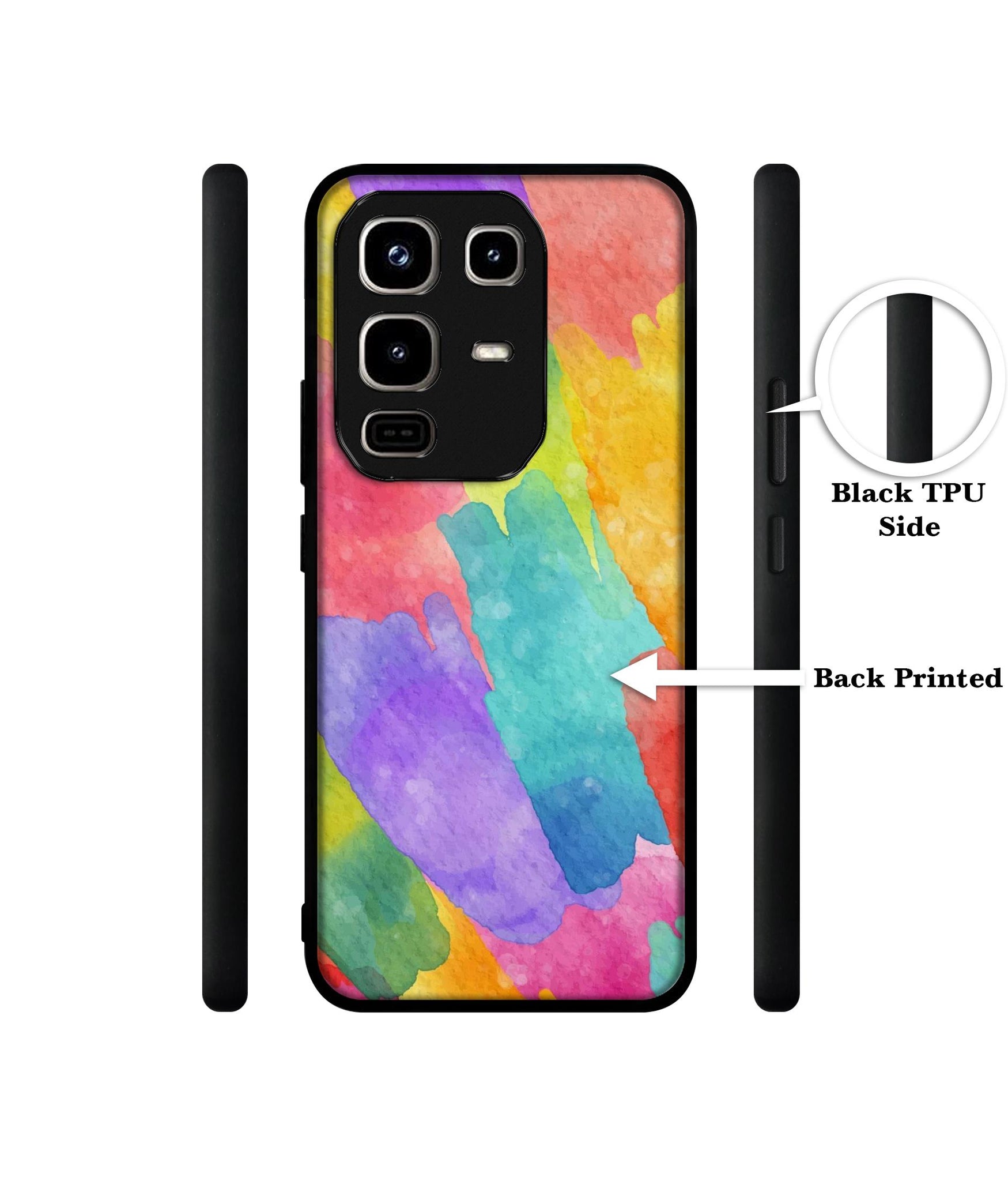 Water Paint Colorful Abstract Designer 2D Printed Back Case Cover for Infinix Note 50 Pro 4G / Note 50 Pro Plus 5G