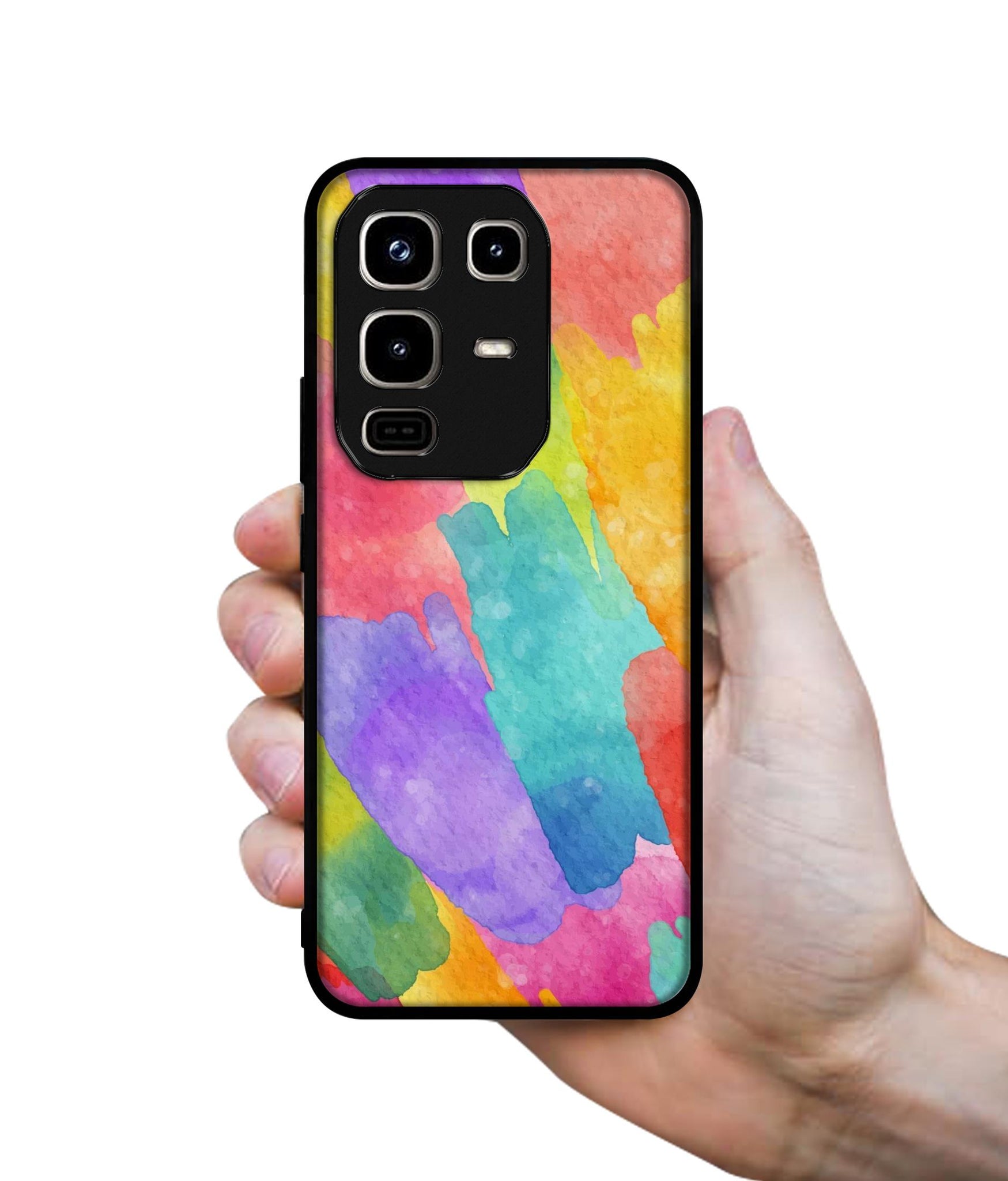 Water Paint Colorful Abstract Designer 2D Printed Back Case Cover for Infinix Note 50 Pro 4G / Note 50 Pro Plus 5G
