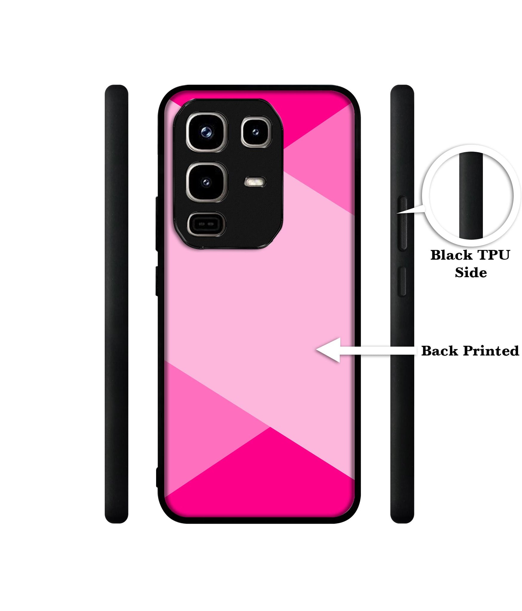 Pink Cross Vector Designer 2D Printed Back Case Cover for Infinix Note 50 Pro 4G / Note 50 Pro Plus 5G