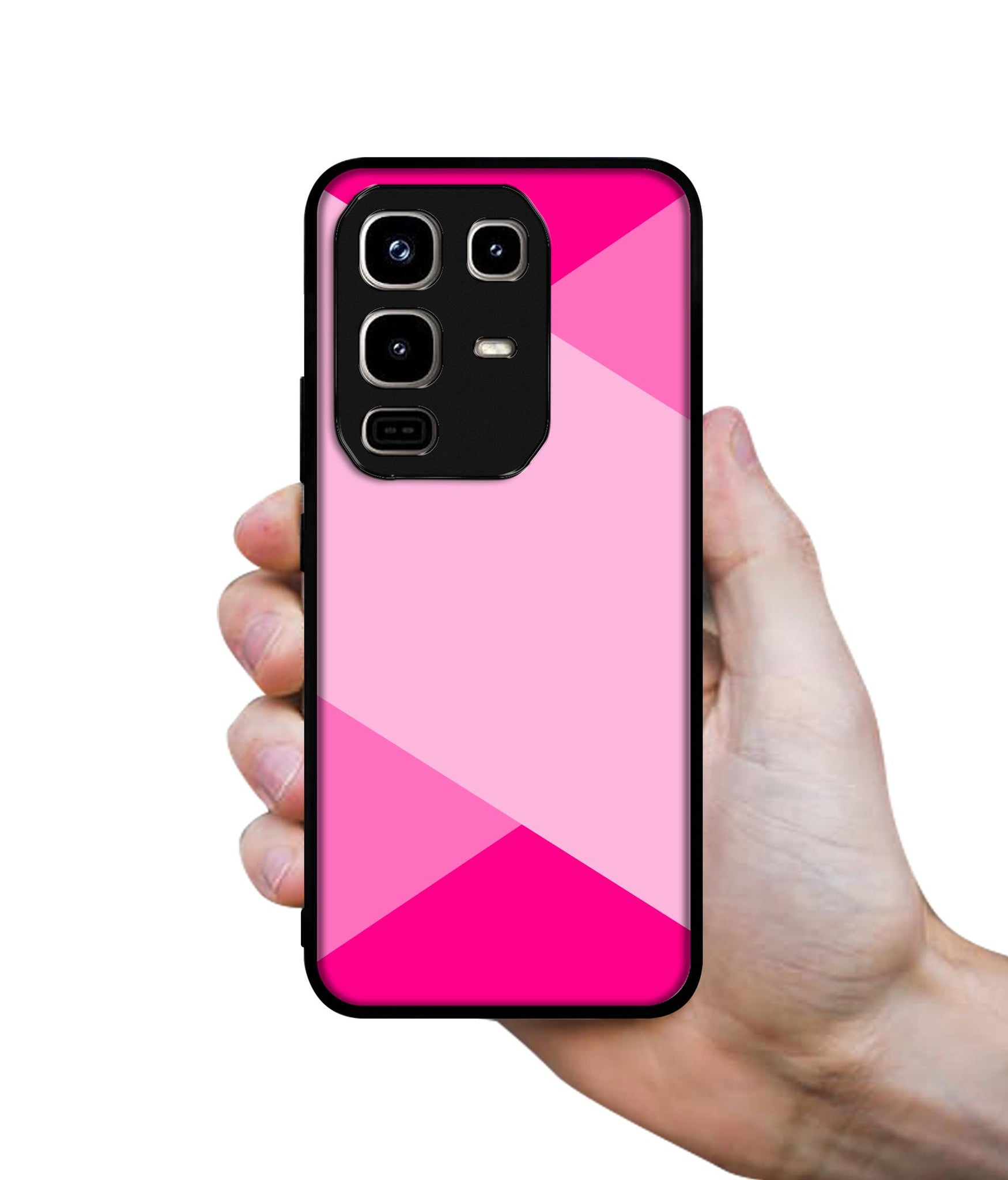 Pink Cross Vector Designer 2D Printed Back Case Cover for Infinix Note 50 Pro 4G / Note 50 Pro Plus 5G