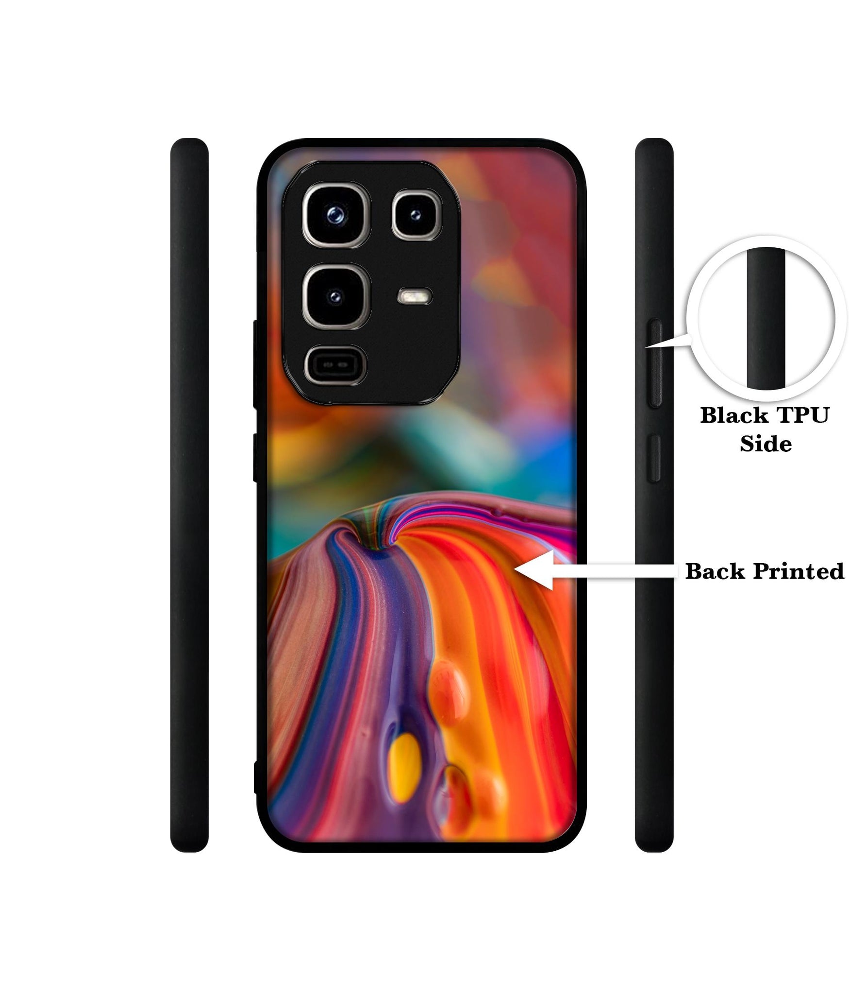 Rainbow Colors Designer 2D Printed Back Case Cover for Infinix Note 50 Pro 4G / Note 50 Pro Plus 5G