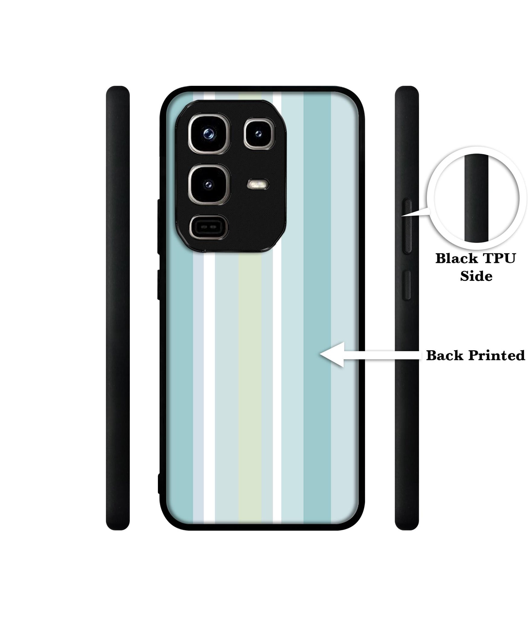 Light Green Stripes Designer 2D Printed Back Case Cover for Infinix Note 50 Pro 4G / Note 50 Pro Plus 5G