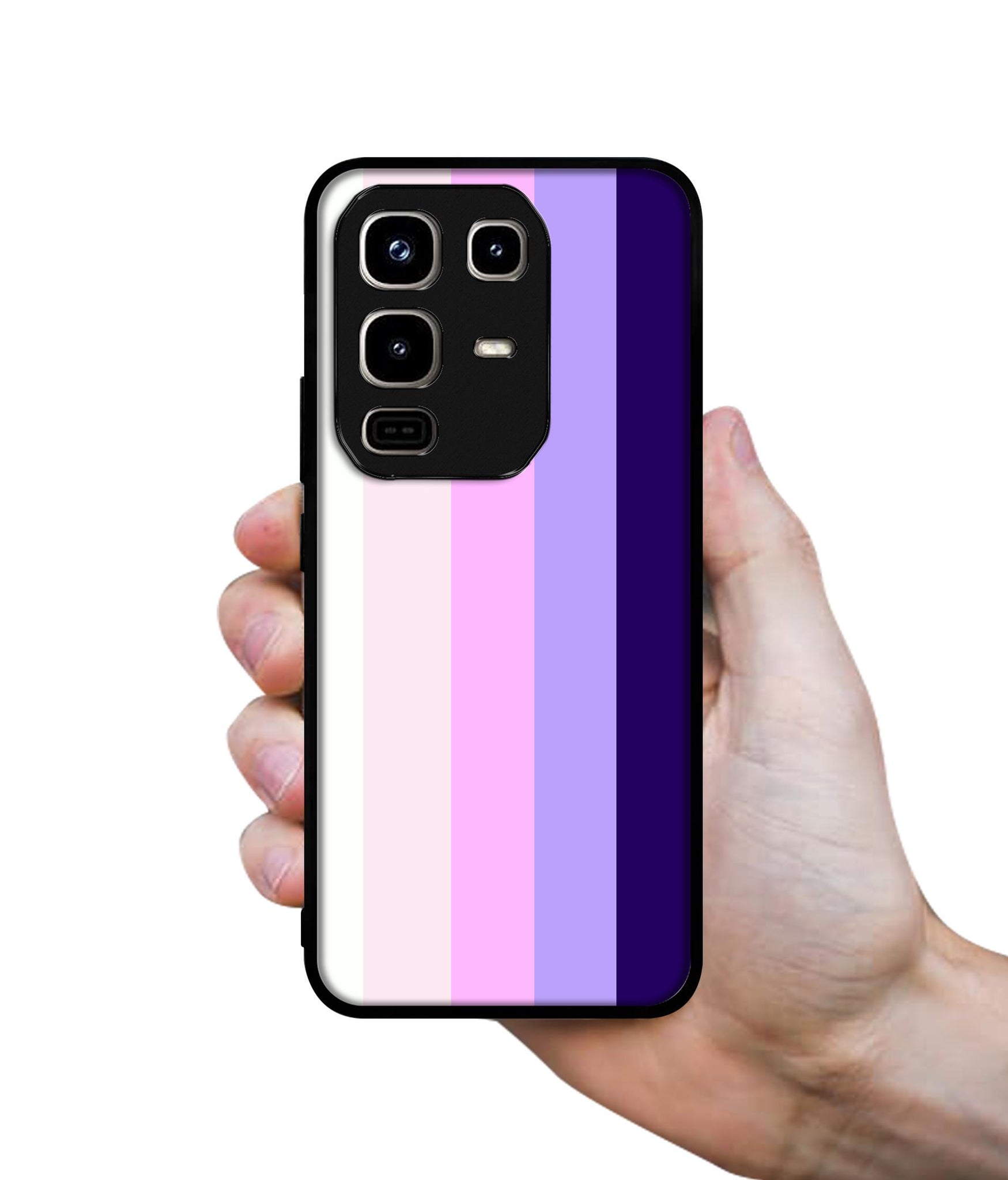 Pink and Purple Lines Designer 2D Printed Back Case Cover for Infinix Note 50 Pro 4G / Note 50 Pro Plus 5G