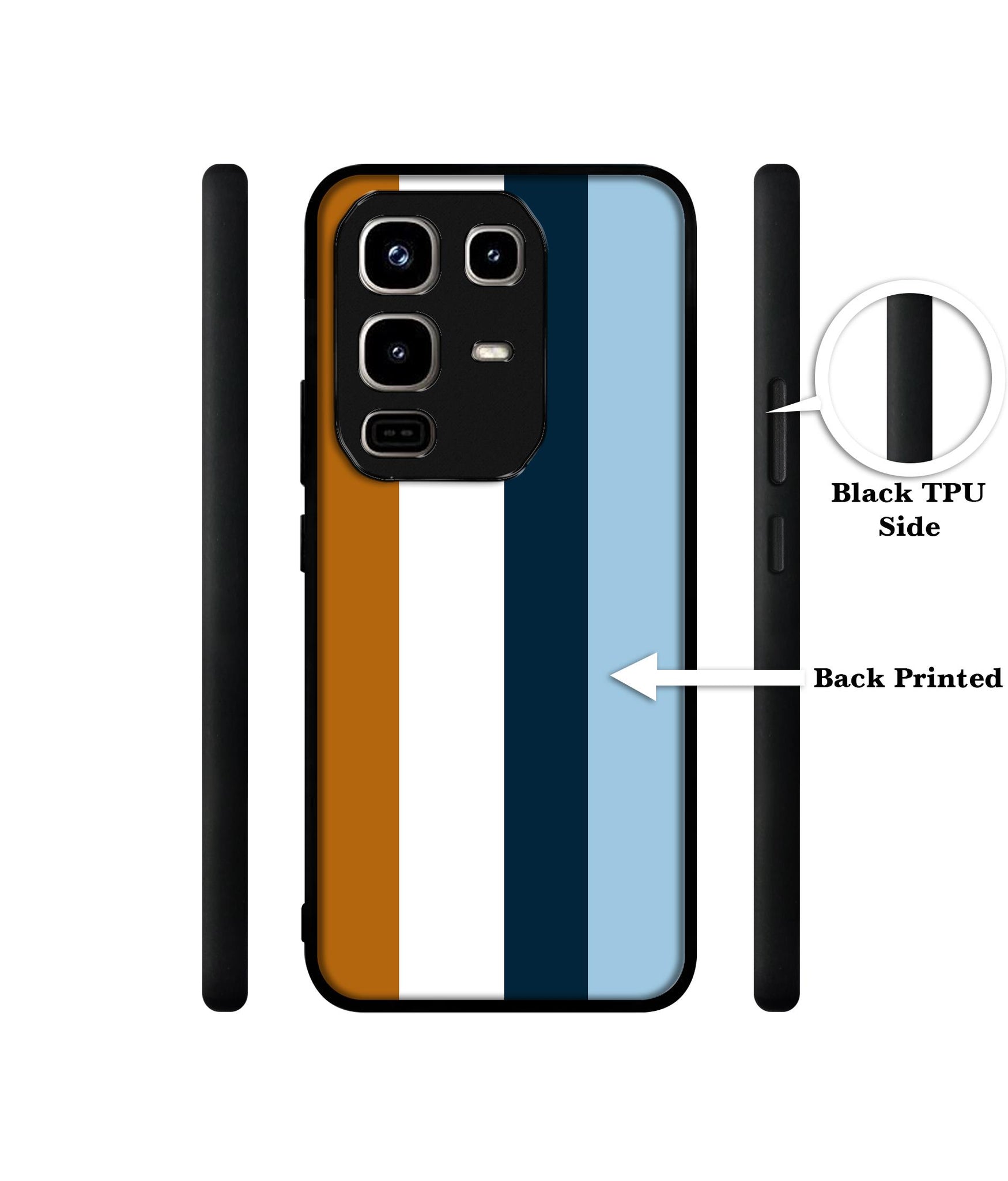 Color Stripes Designer 2D Printed Back Case Cover for Infinix Note 50 Pro 4G / Note 50 Pro Plus 5G