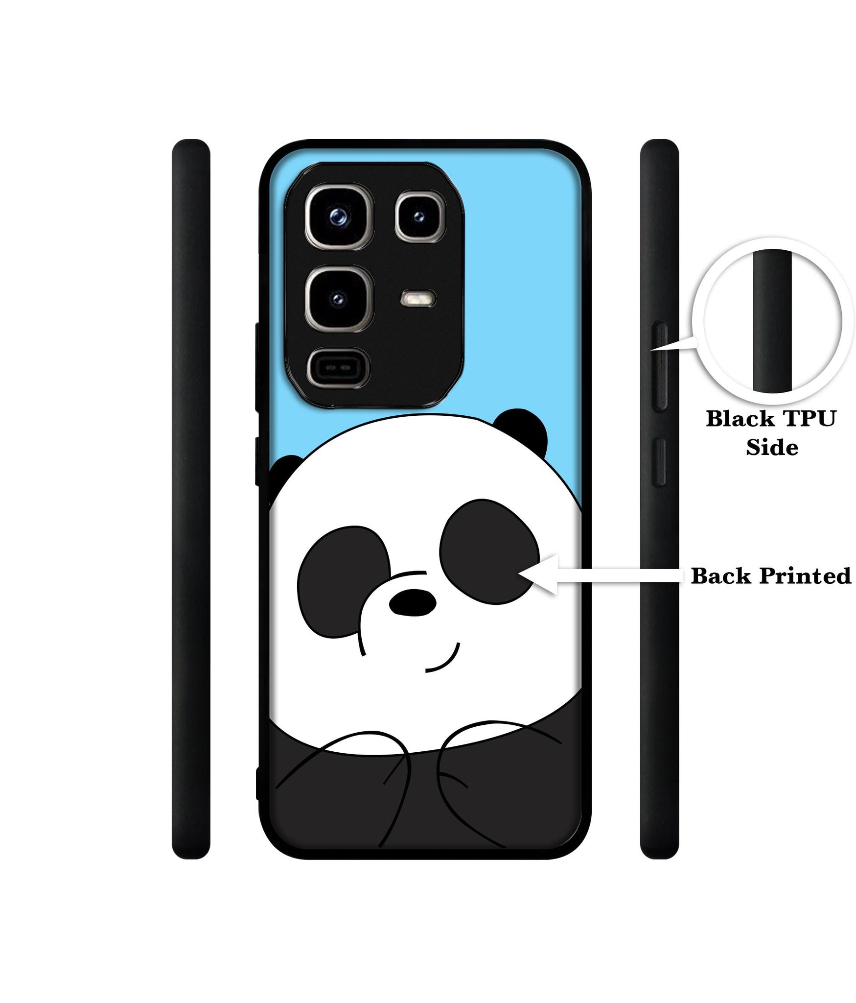Cute Panda Designer 2D Printed Back Case Cover for Infinix Note 50 Pro 4G / Note 50 Pro Plus 5G