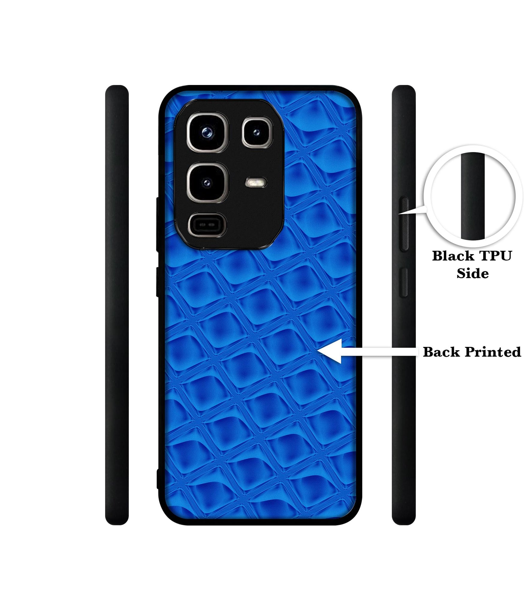 Blue Diamond Designer 2D Printed Back Case Cover for Infinix Note 50 Pro 4G / Note 50 Pro Plus 5G