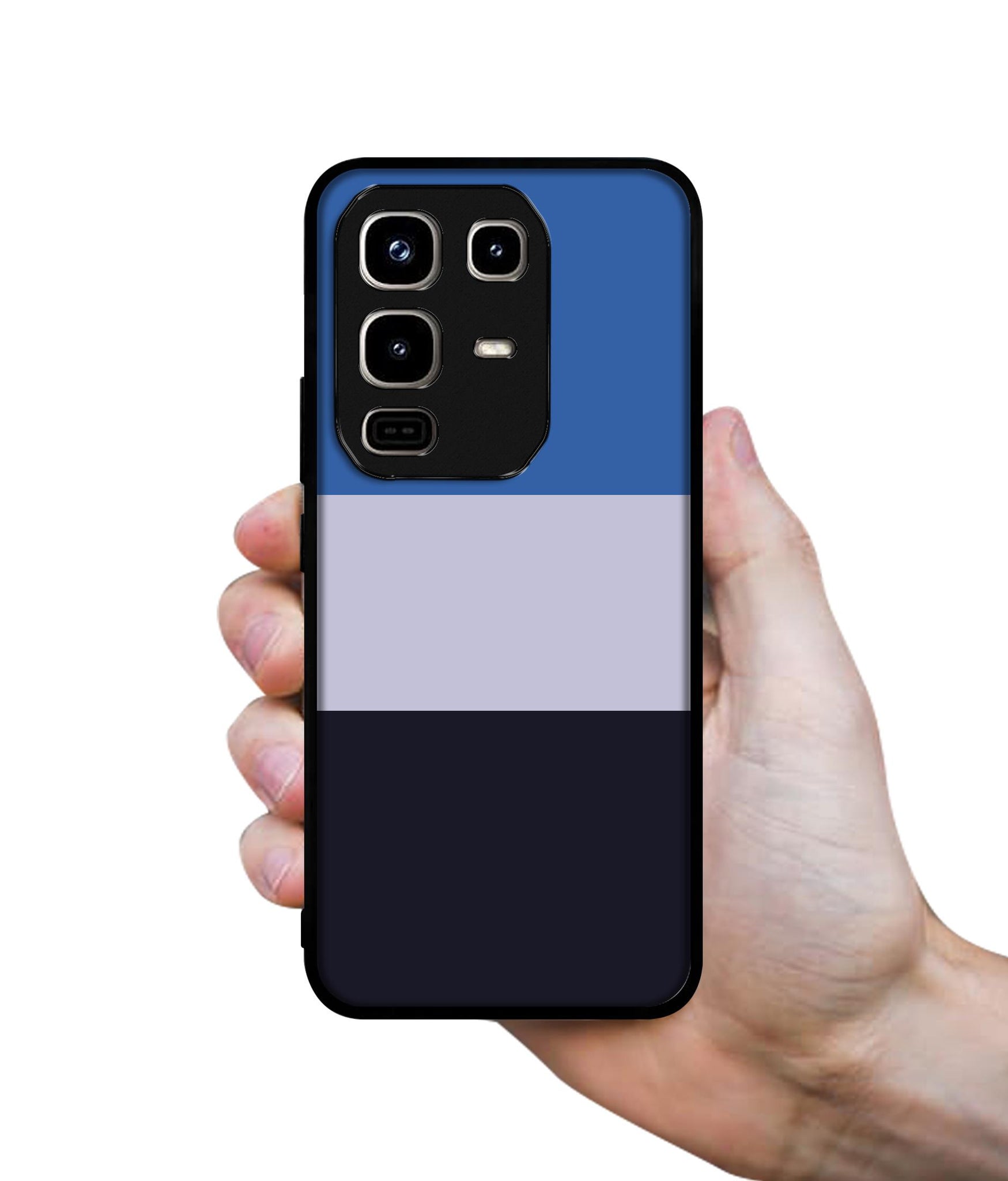 Three Color Stripes Designer 2D Printed Back Case Cover for Infinix Note 50 Pro 4G / Note 50 Pro Plus 5G