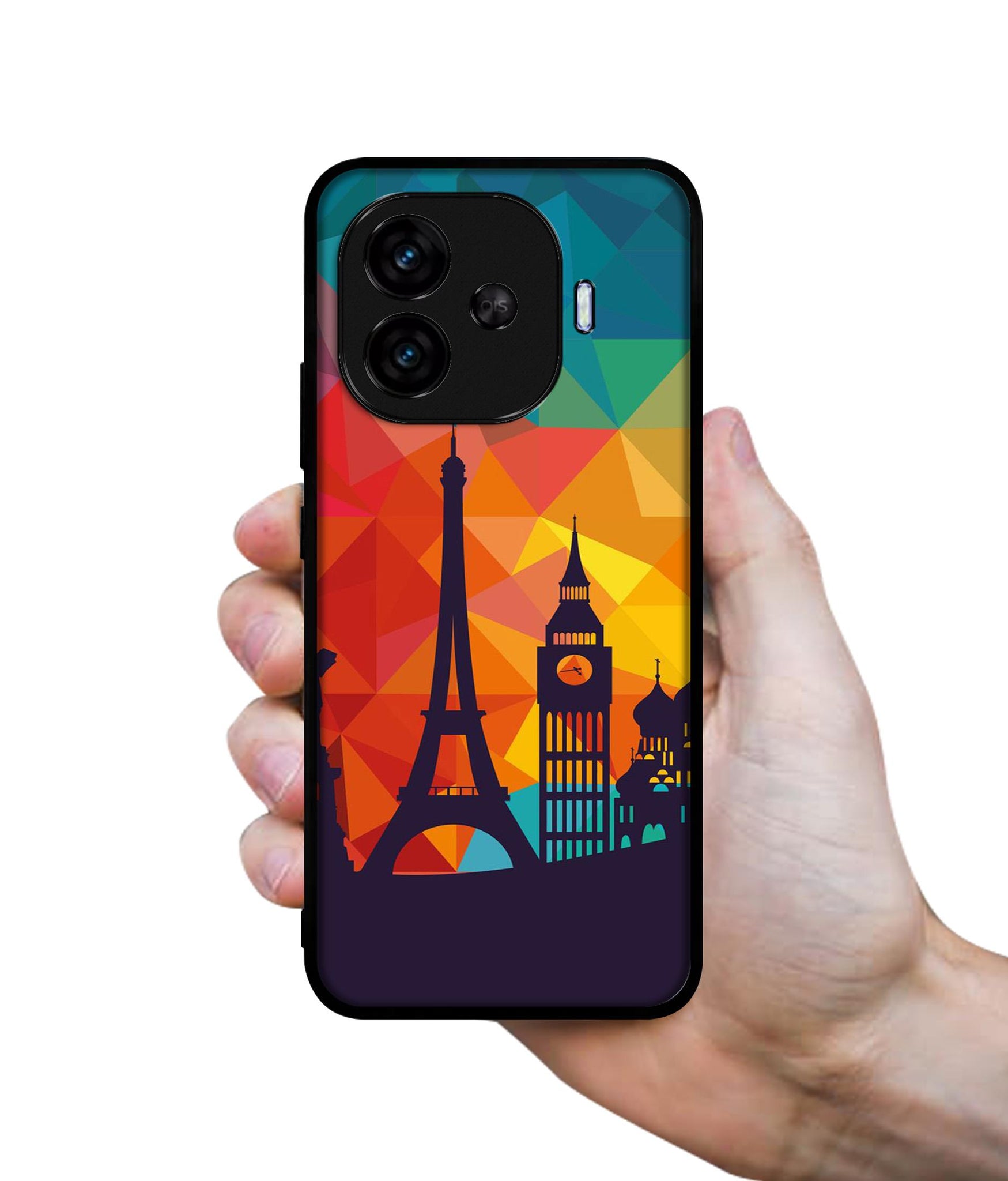 Colored Paris Designer 2D Printed Back Case Cover for iQOO Neo 10R 5G