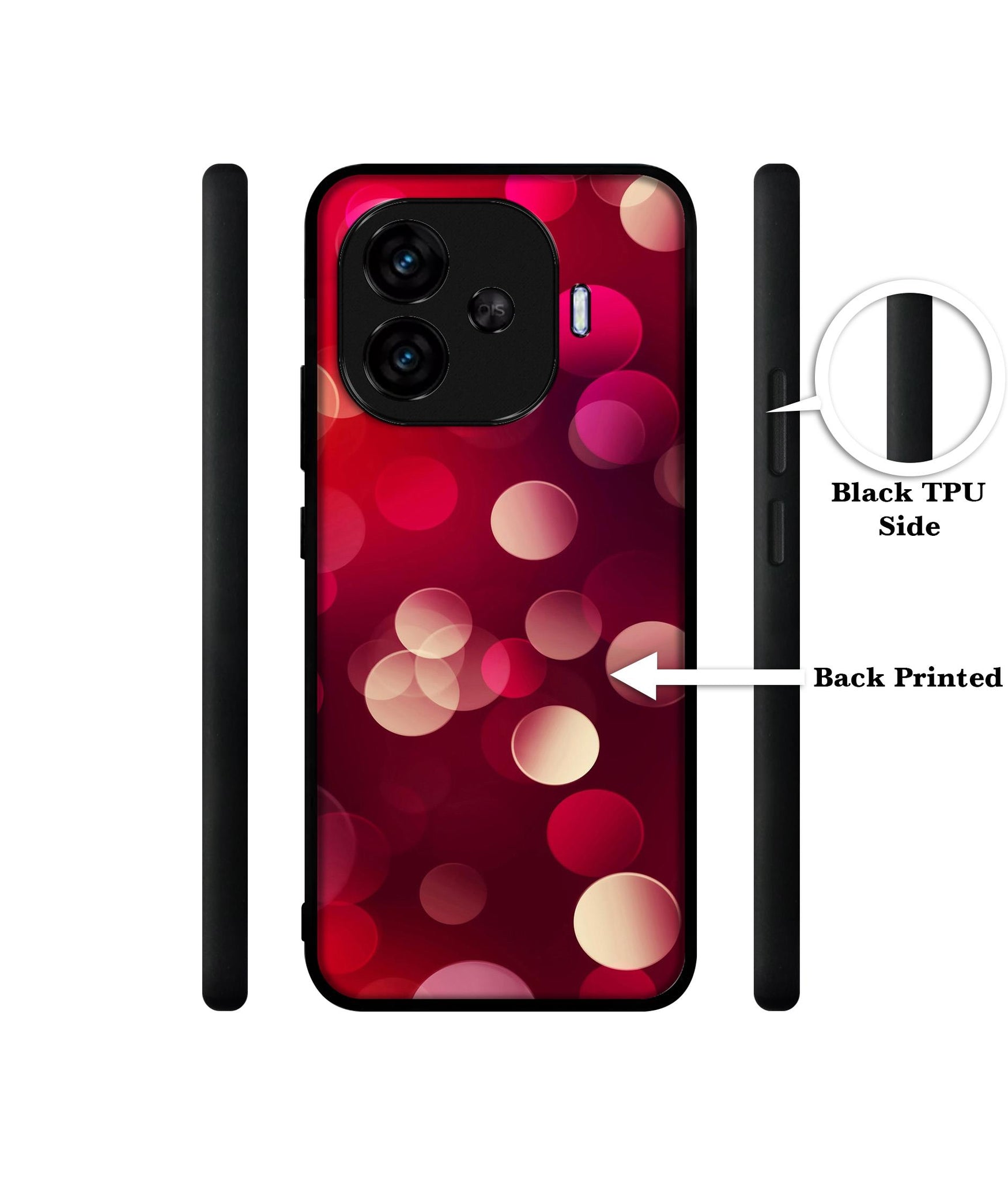 3D Circles Designer 2D Printed Back Case Cover for iQOO Neo 10R 5G