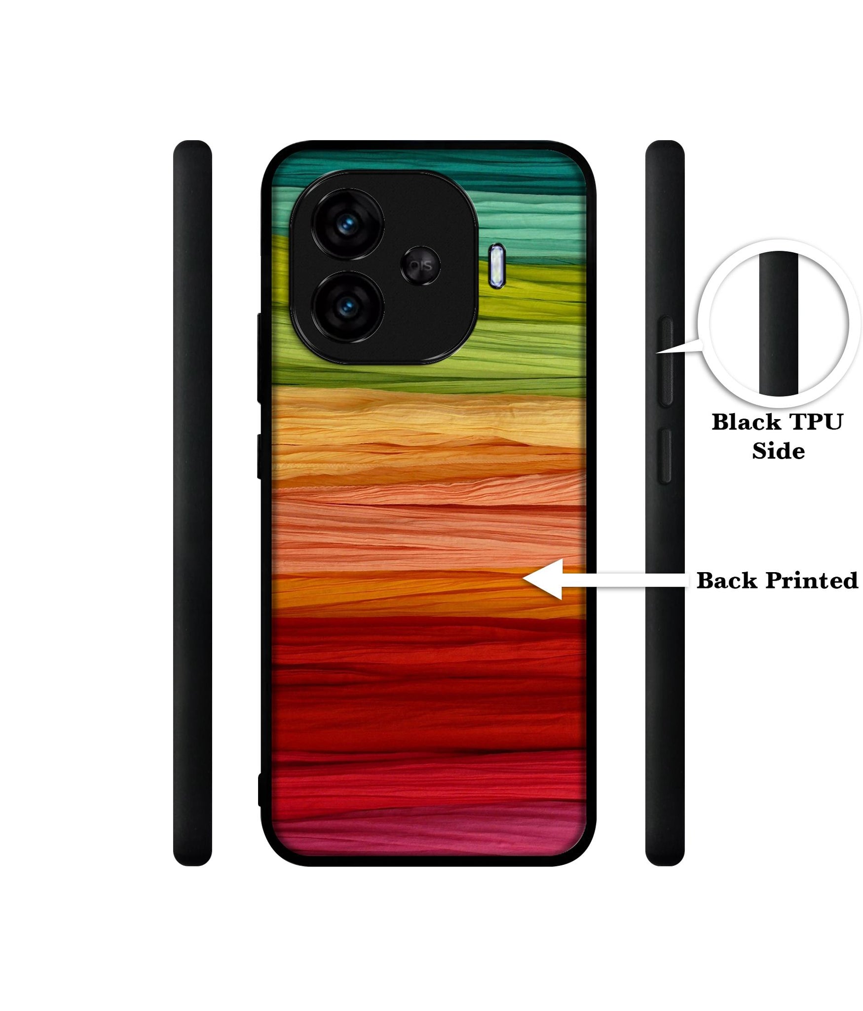 Colorful Thread Designer 2D Printed Back Case Cover for iQOO Neo 10R 5G