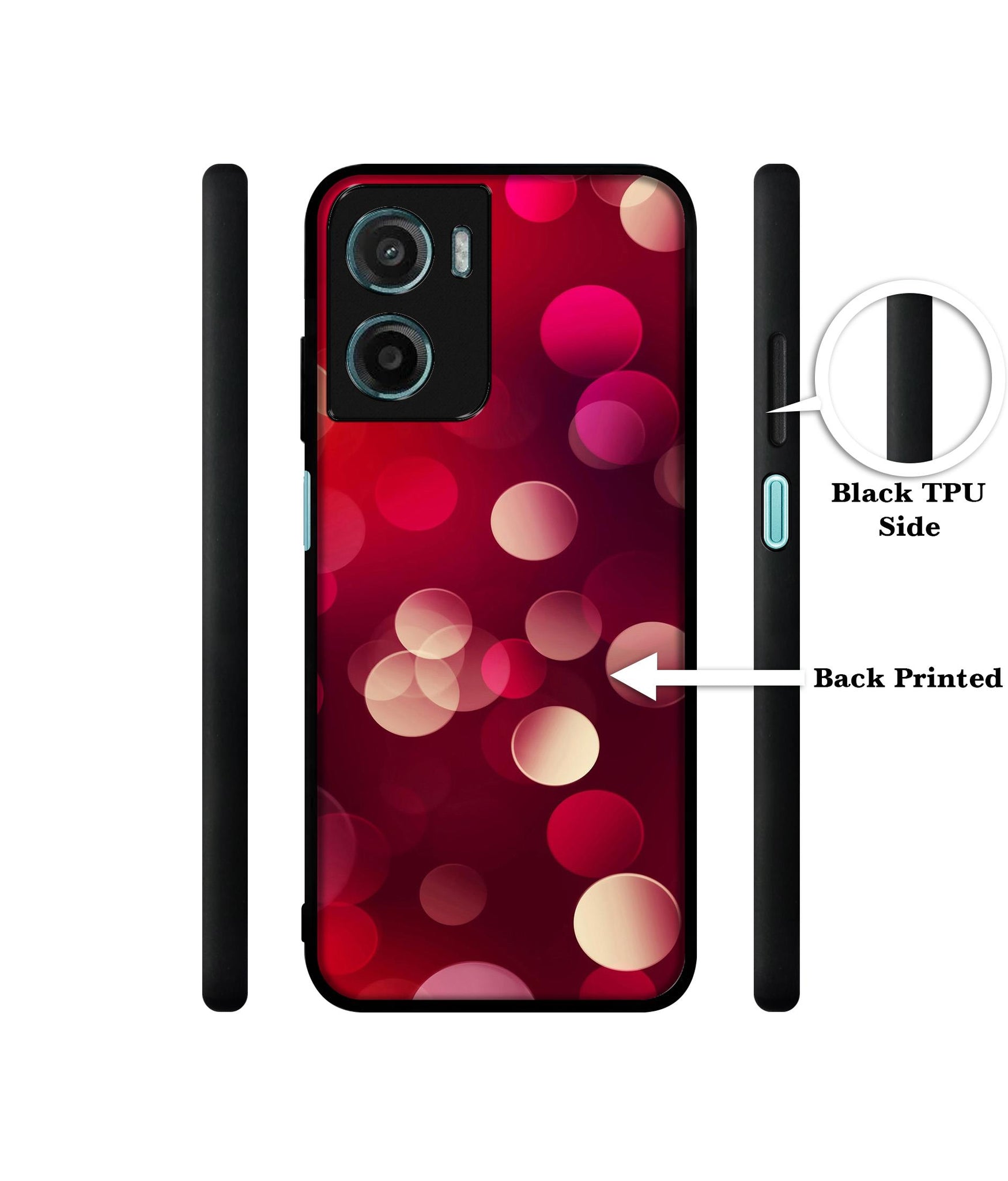 3D Circles Designer 2D Printed Back Case Cover for Motorola Moto G05 4G / E15 4G