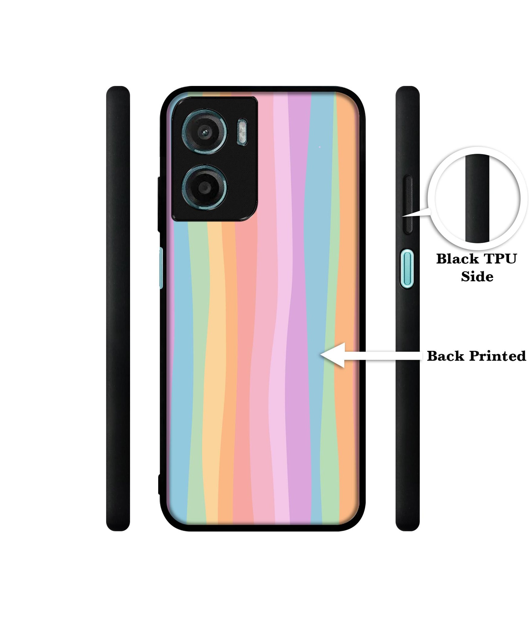 Cool Rainbow Designer 2D Printed Back Case Cover for Motorola Moto G05 4G / E15 4G