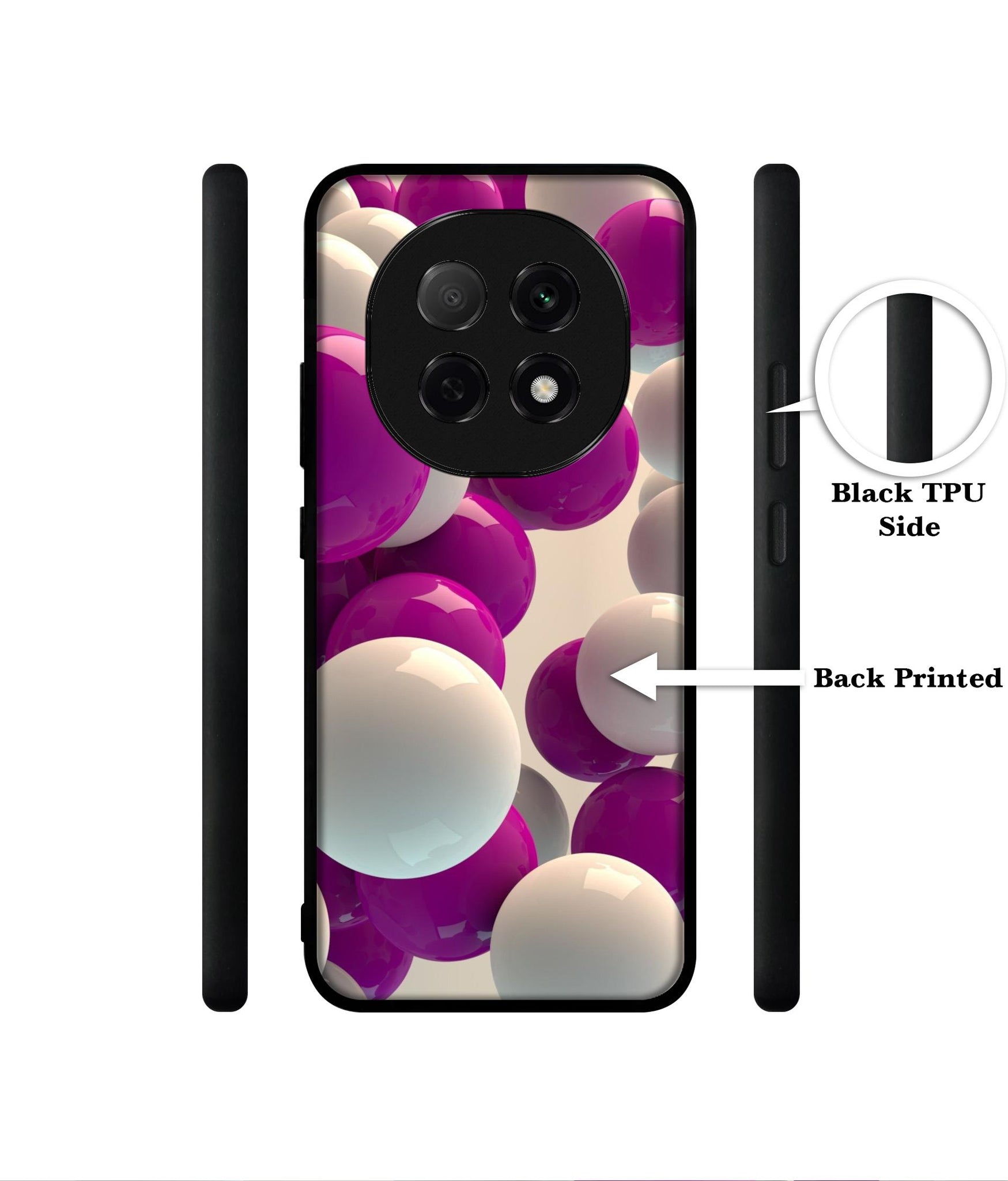 3D Balloons Designer 2D Printed Back Case Cover for Oppo F29 Pro Plus 5G